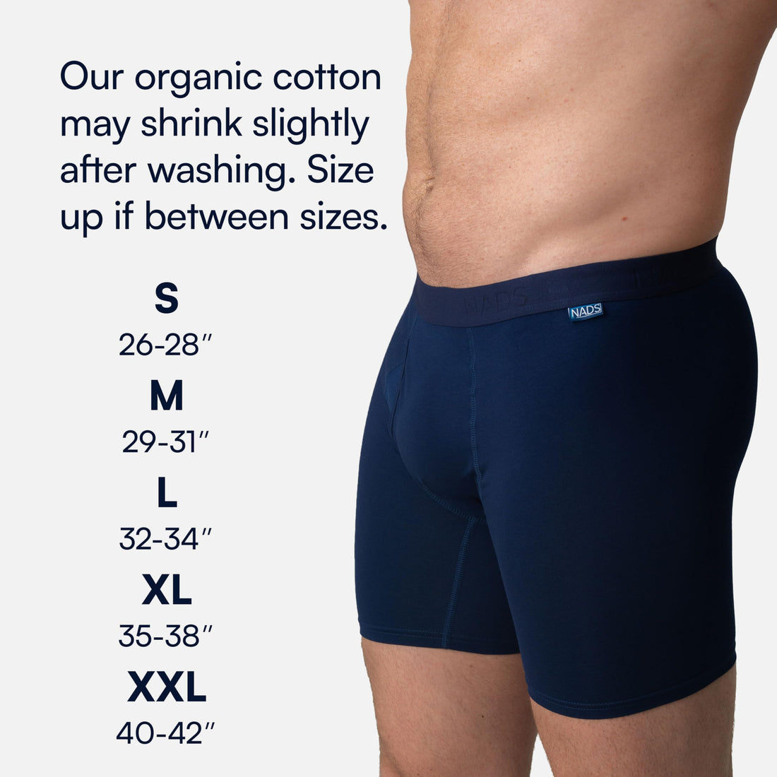 NADS Organic Cotton Boxer Briefs – Hormone-Friendly, Non-Toxic Men’s Underwear for Comfort, Support & Safer Nuts – Multi-Pack