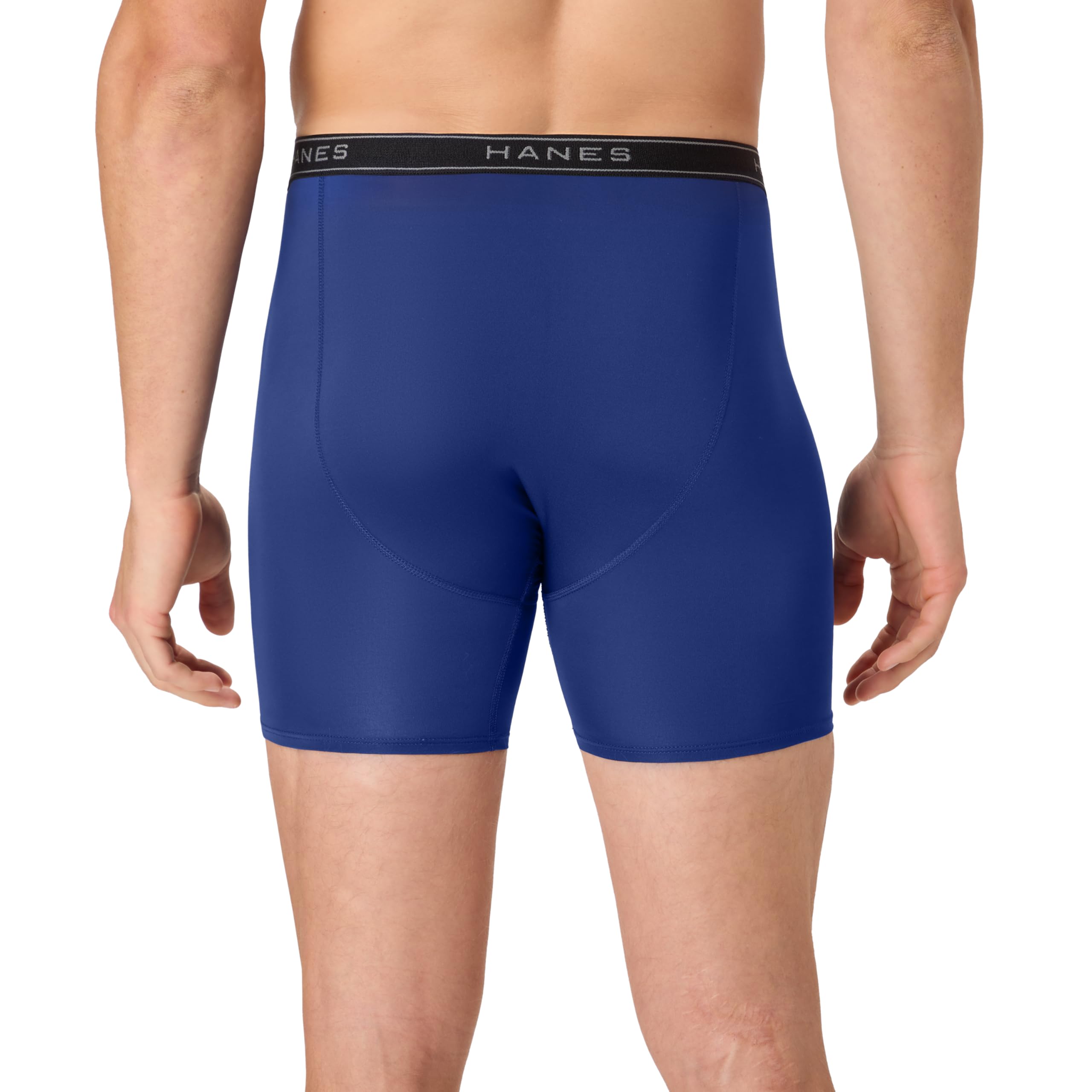 Hanes Men's Underwear Boxer Brief Pack, Performance Stretch Underwear, Moisture-wicking Boxer Briefs for Men, 6-pack
