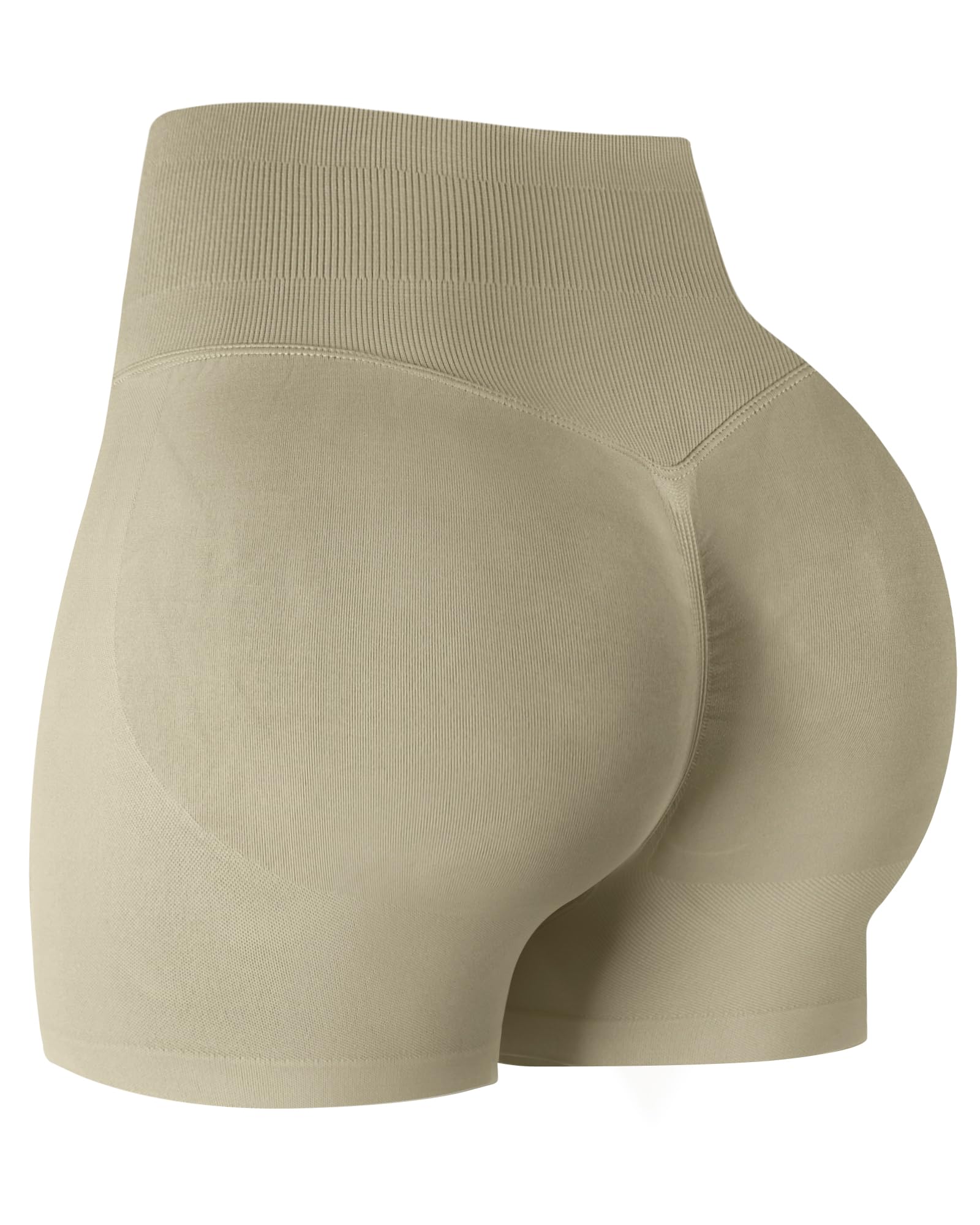 ATHVOTAR Workout Gym Shorts Women, High Waisted Seamless Butt Lifting Scrunch Butt Sports Shorts