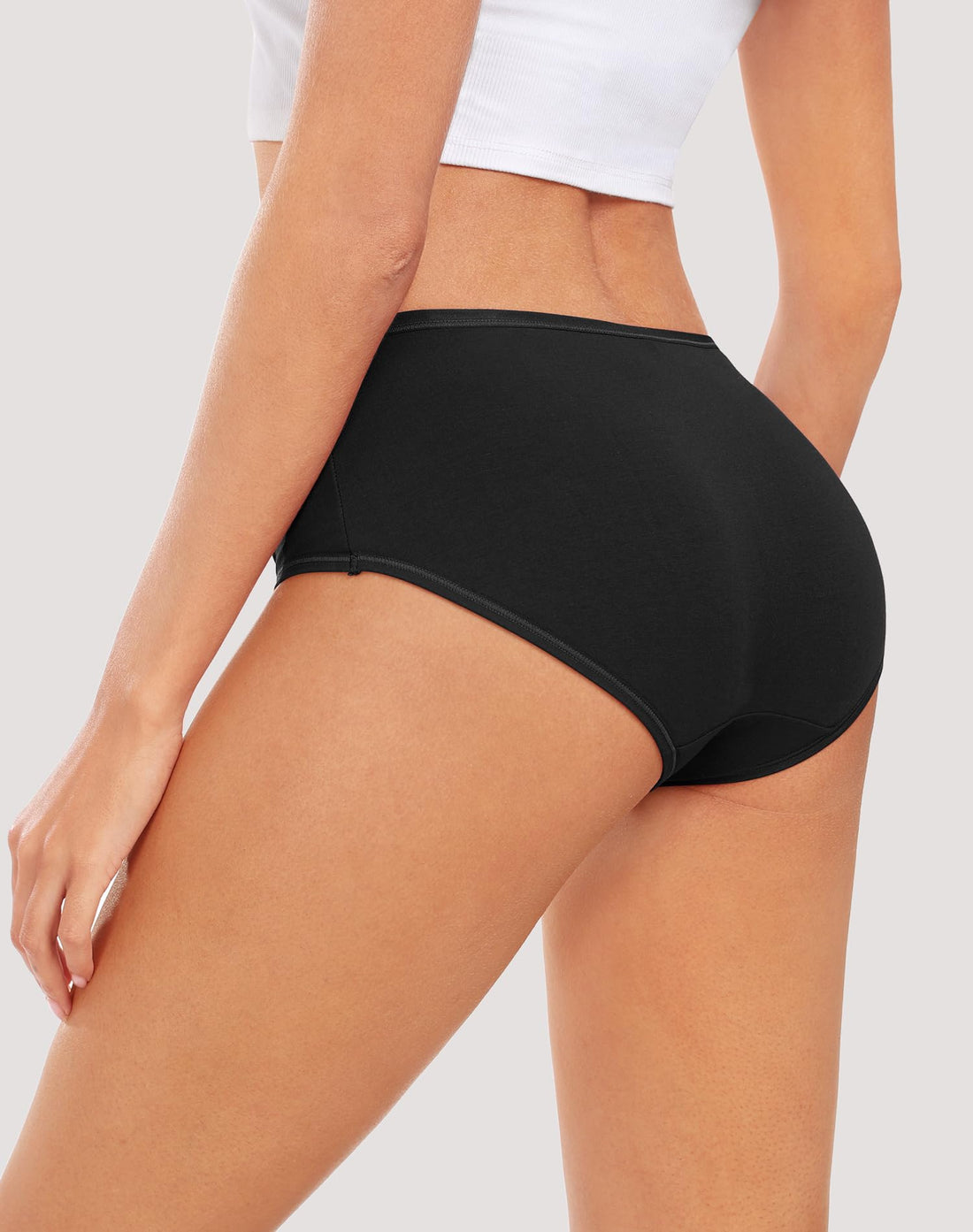 coskefy Womens Underwear Cotton Hipster Panties,Low Rise Breathable,6 Pack