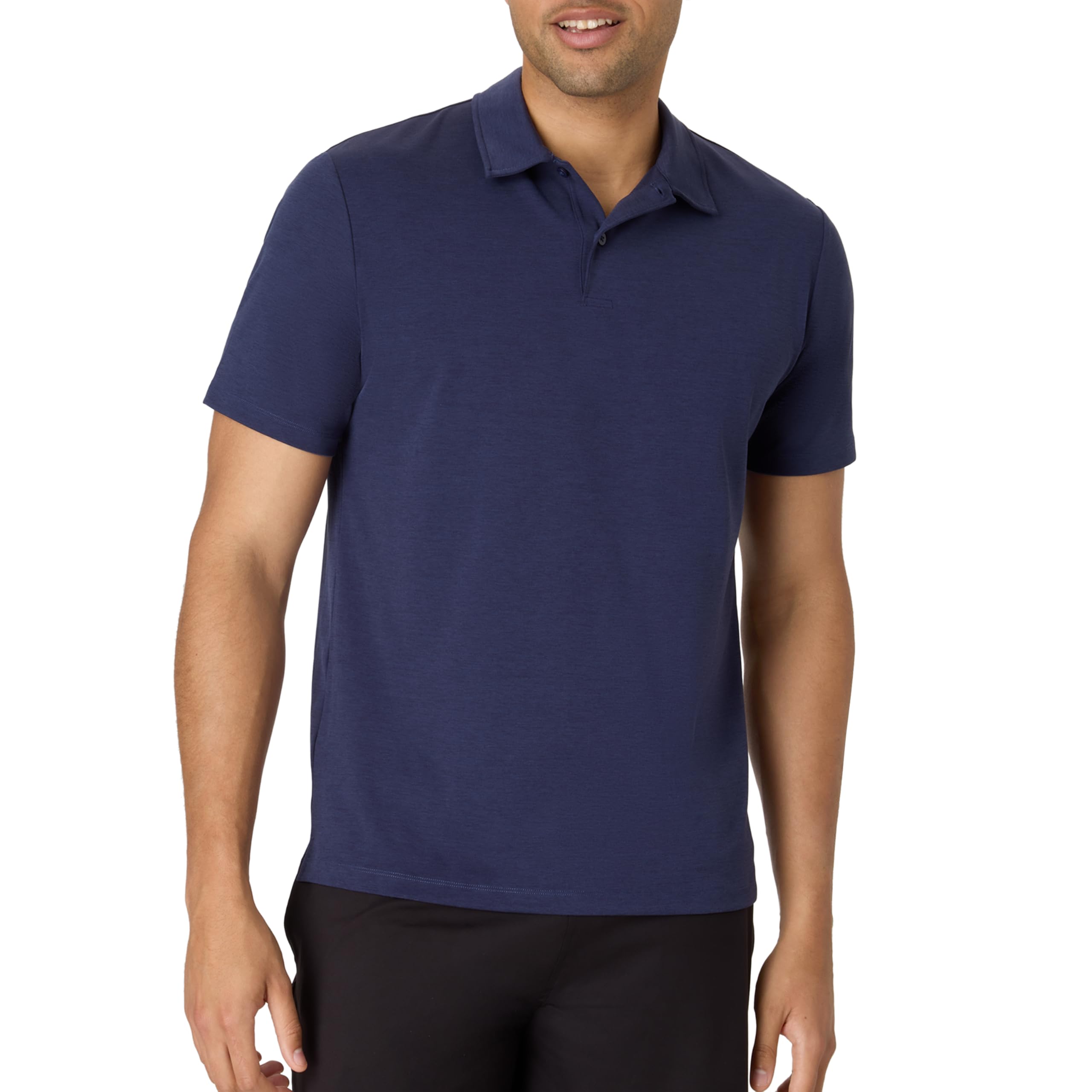 Hanes Men's Moves Performance Polo, Short Sleeve Polo Shirt for Men, Moisture-Wicking