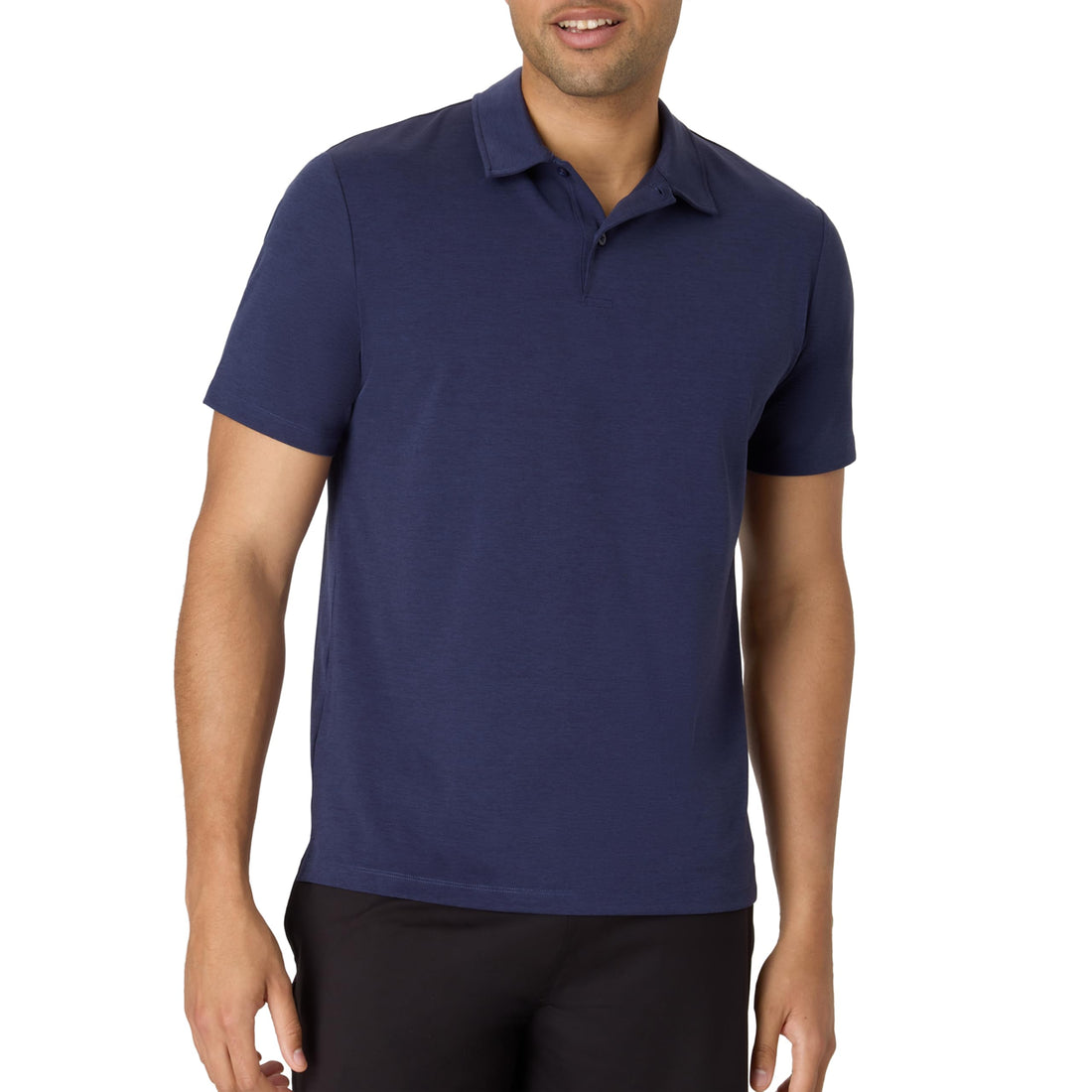 Hanes Men's Moves Performance Polo, Short Sleeve Polo Shirt for Men, Moisture-Wicking
