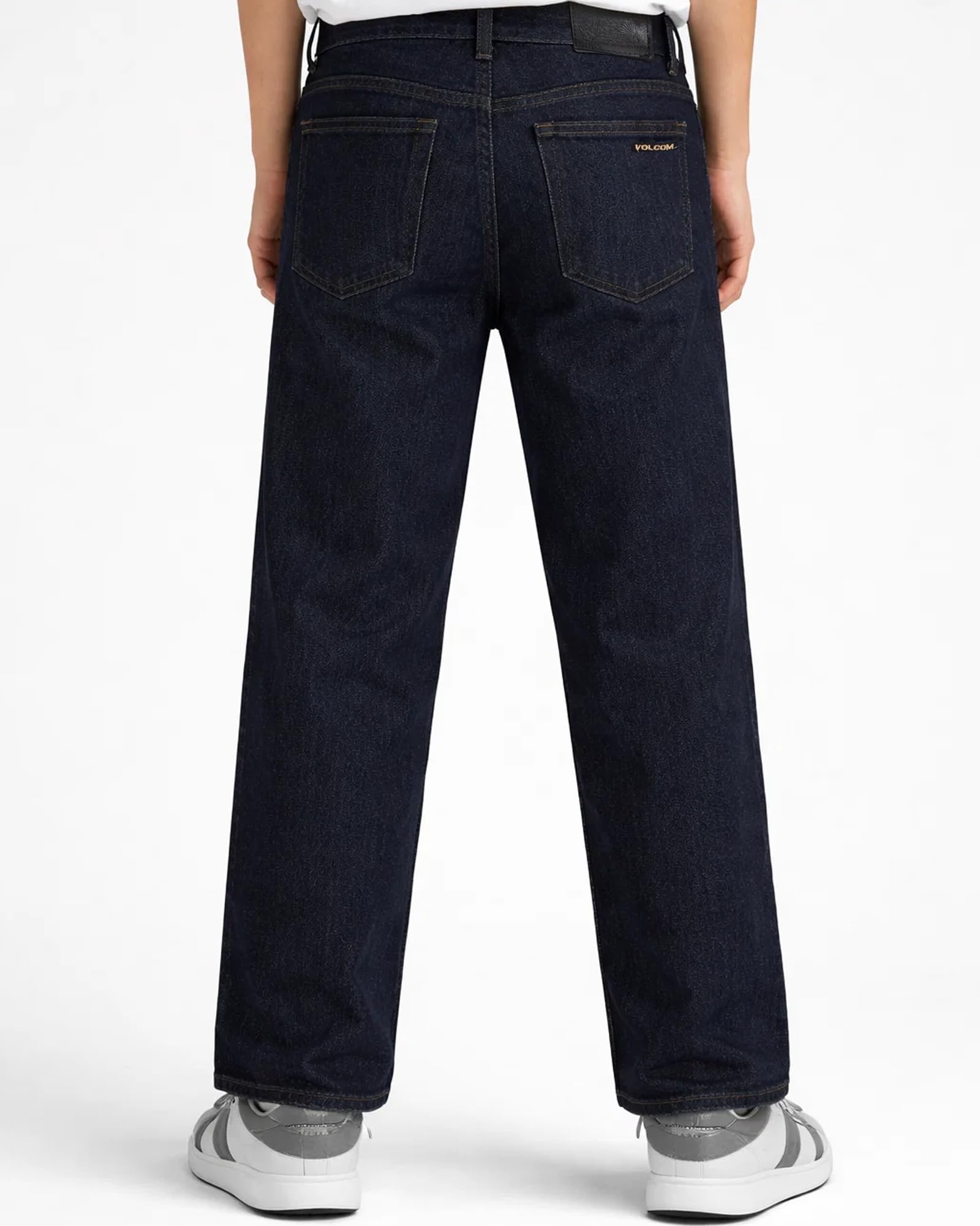 Volcom Boys' Regular Fit Pull-On Denim Jeans, 5-Pocket Style | Relaxed Comfort That Moves with Growing Kids, a Classic Timeless Look for School, Weekends or Everyday Wear