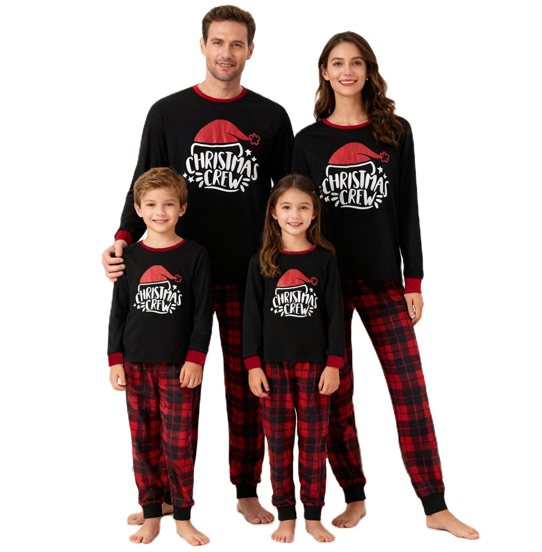 OAKFashion Christmas Pajamas for Family, Xmas Pajamas Family Christmas Pjs Matching Sets Holiday Nightwear Jammies
