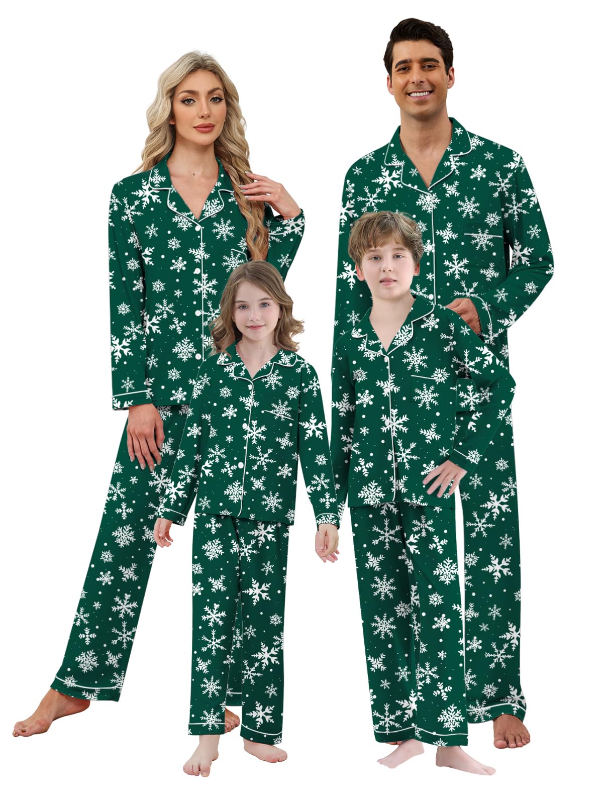 Umeyda Christmas Family Matching Pajamas Festival Sleepwear for Adults Kids