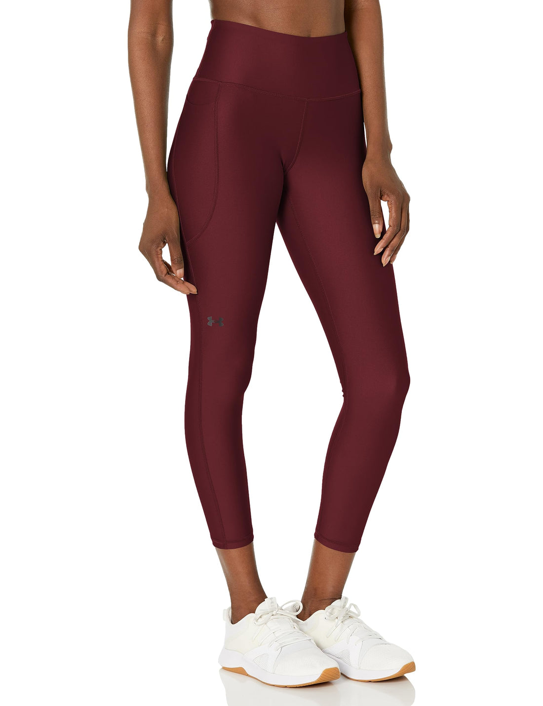 Under Armour Women's HeatGear Armour High Waisted Ankle No-Slip Leggings