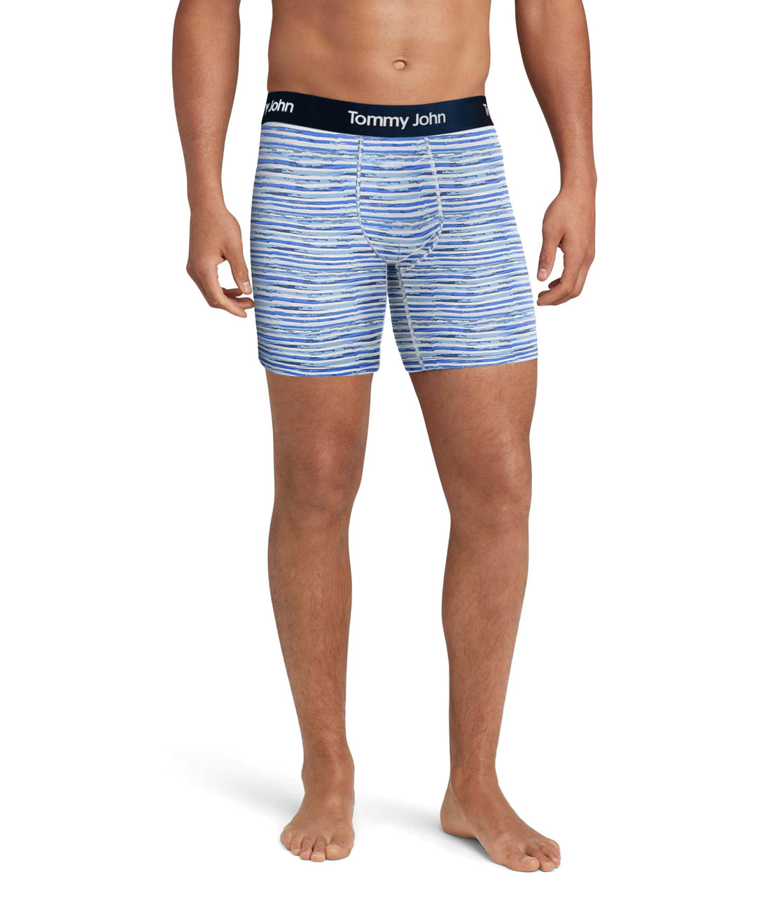 Tommy John Men's Mid-Length Boxer Briefs - Second Skin Fabric - 6" Inseam, Underwear with Contour Pouch and Quick Draw Fly