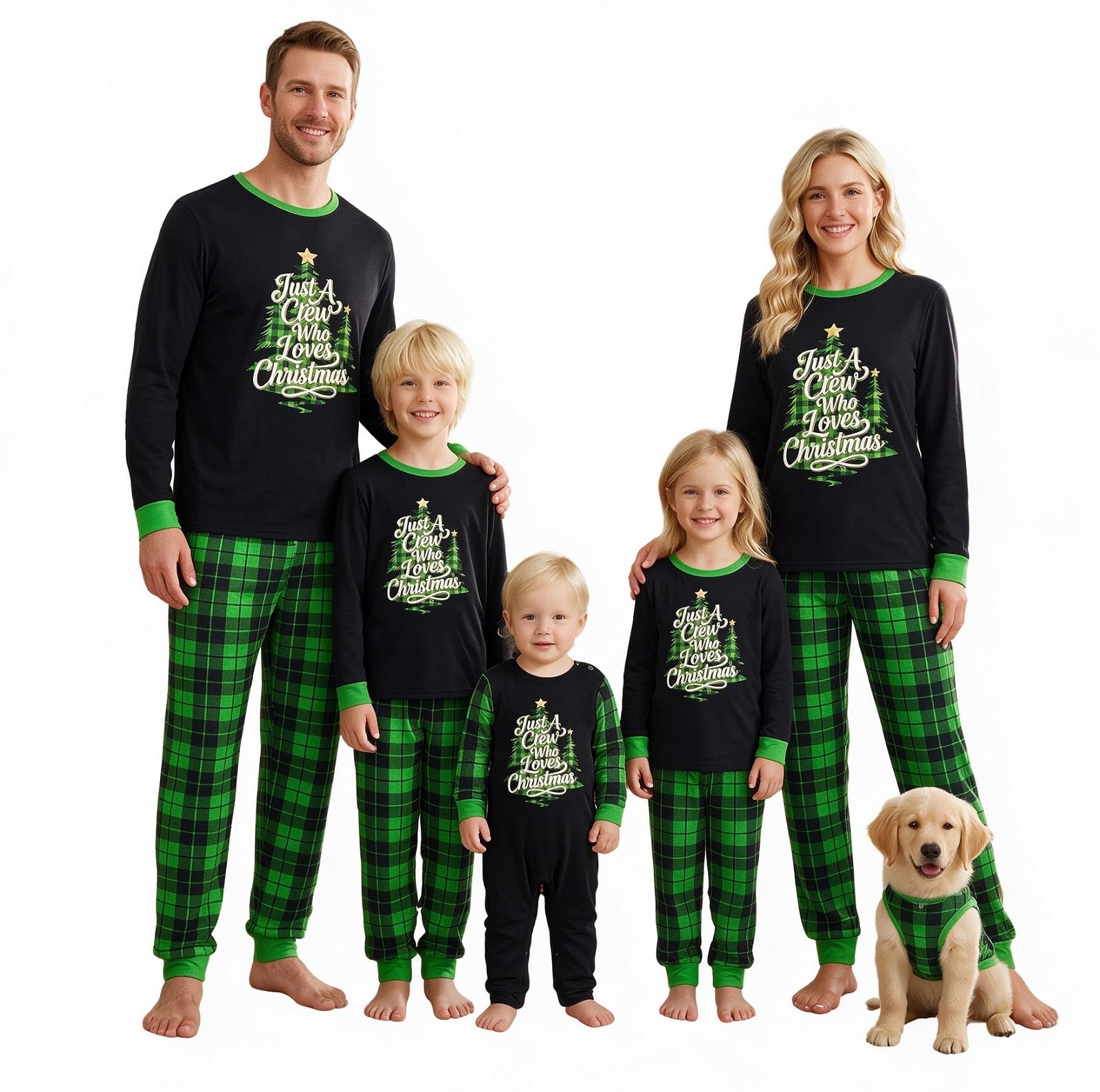 Christmas Pajama Family Matching Pajamas Sets Christmas Pjs Sleepwear Outfits for Christmas Holiday Xmas Party