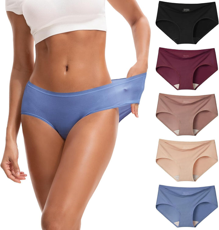 INNERSY Women's No Show Modal Underwear Quick Dry Panties 5-Pack