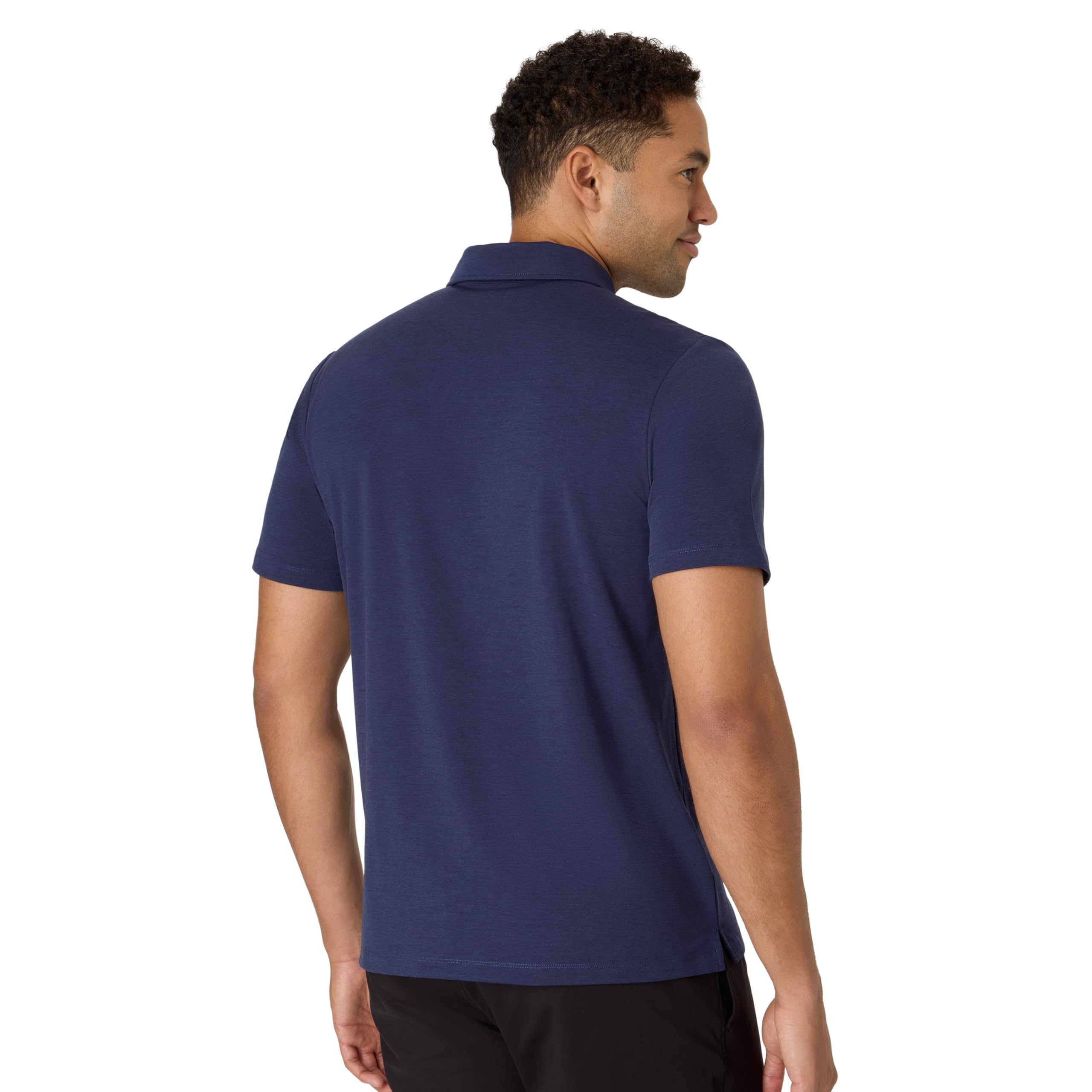 Hanes Men's Moves Performance Polo, Short Sleeve Polo Shirt for Men, Moisture-Wicking