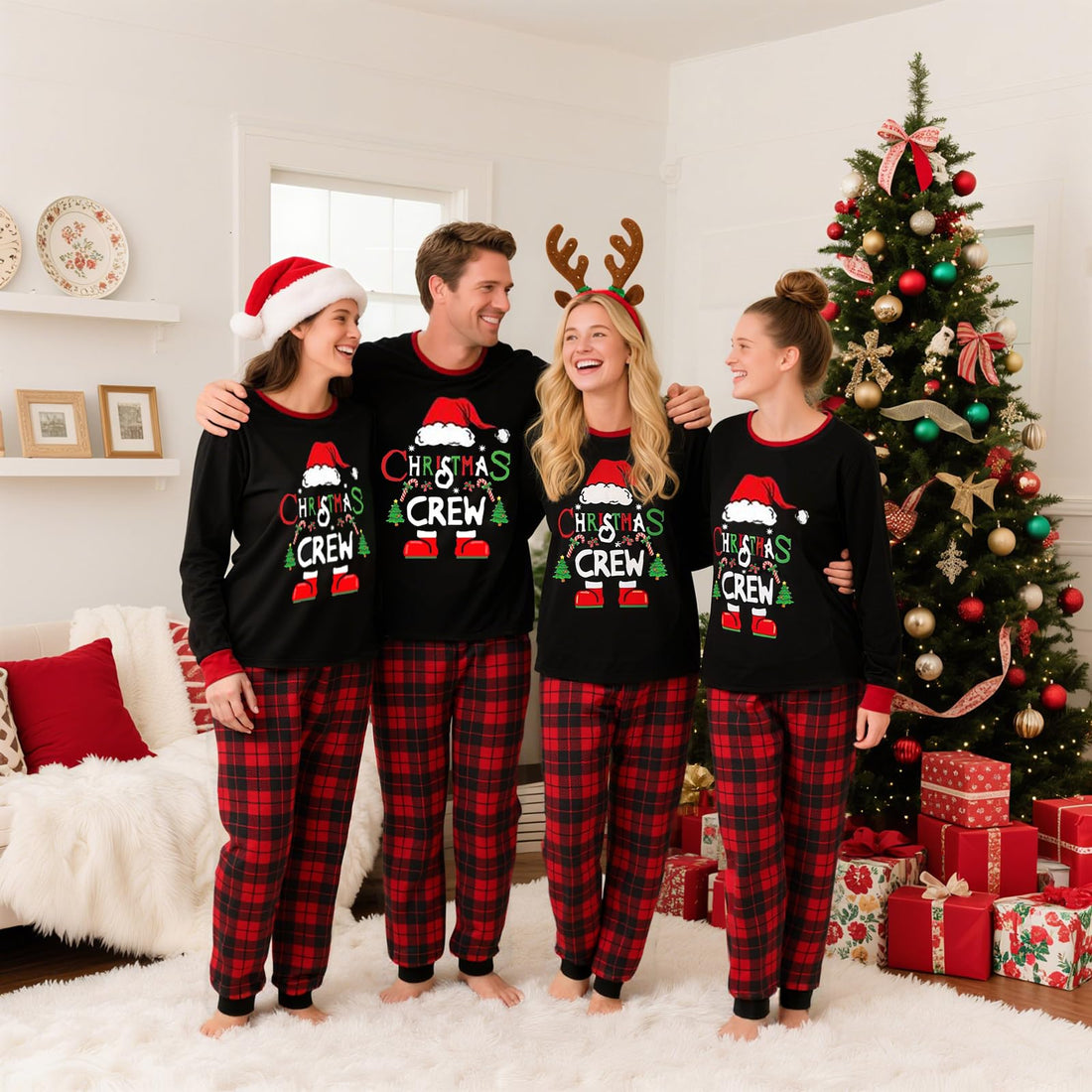 Family Christmas Pajamas Matching Sets Xmas Pjs