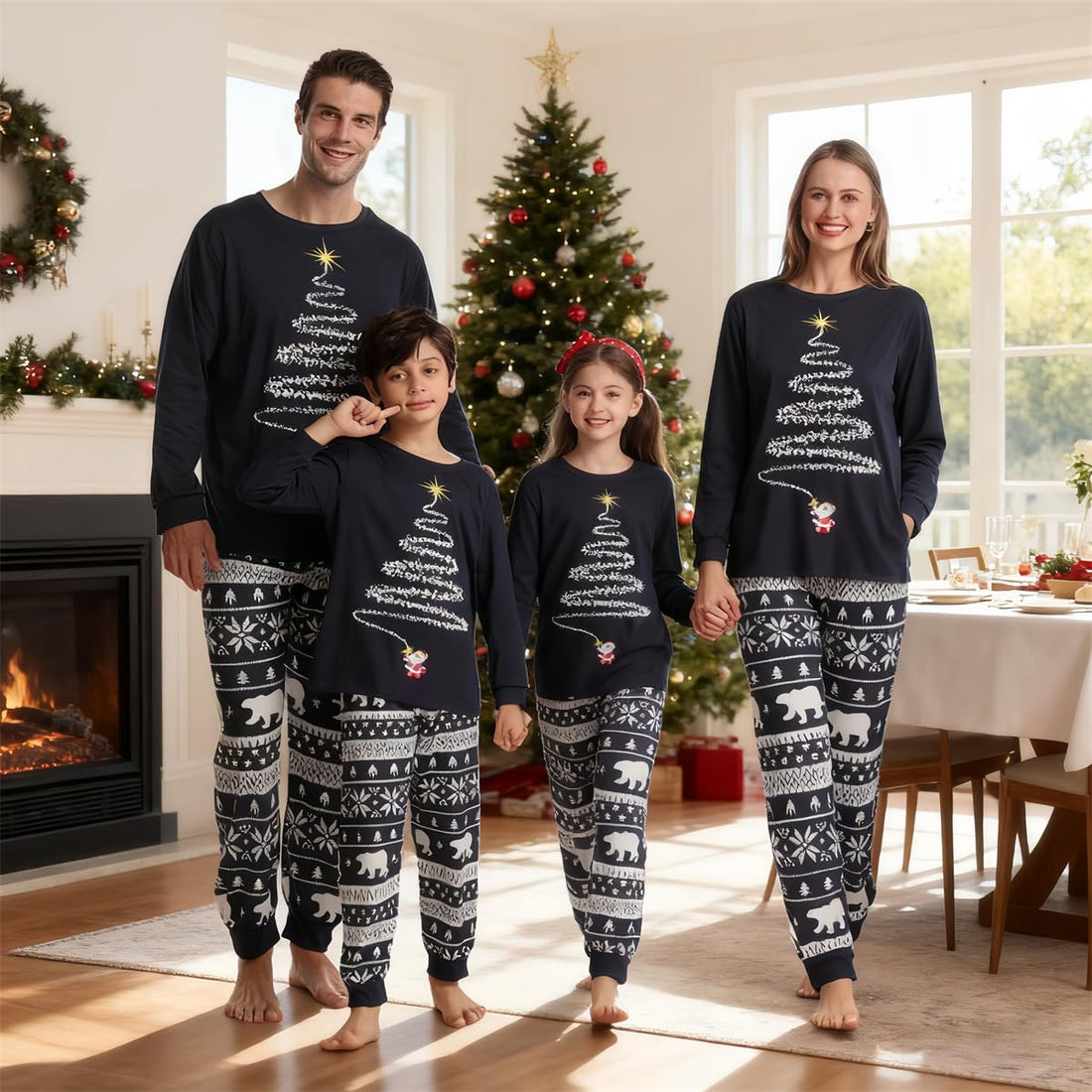 Matching Christmas Pjs For Family Christmas Family Set Family Christmas Matching Sets Family Sleepwear Pajamas