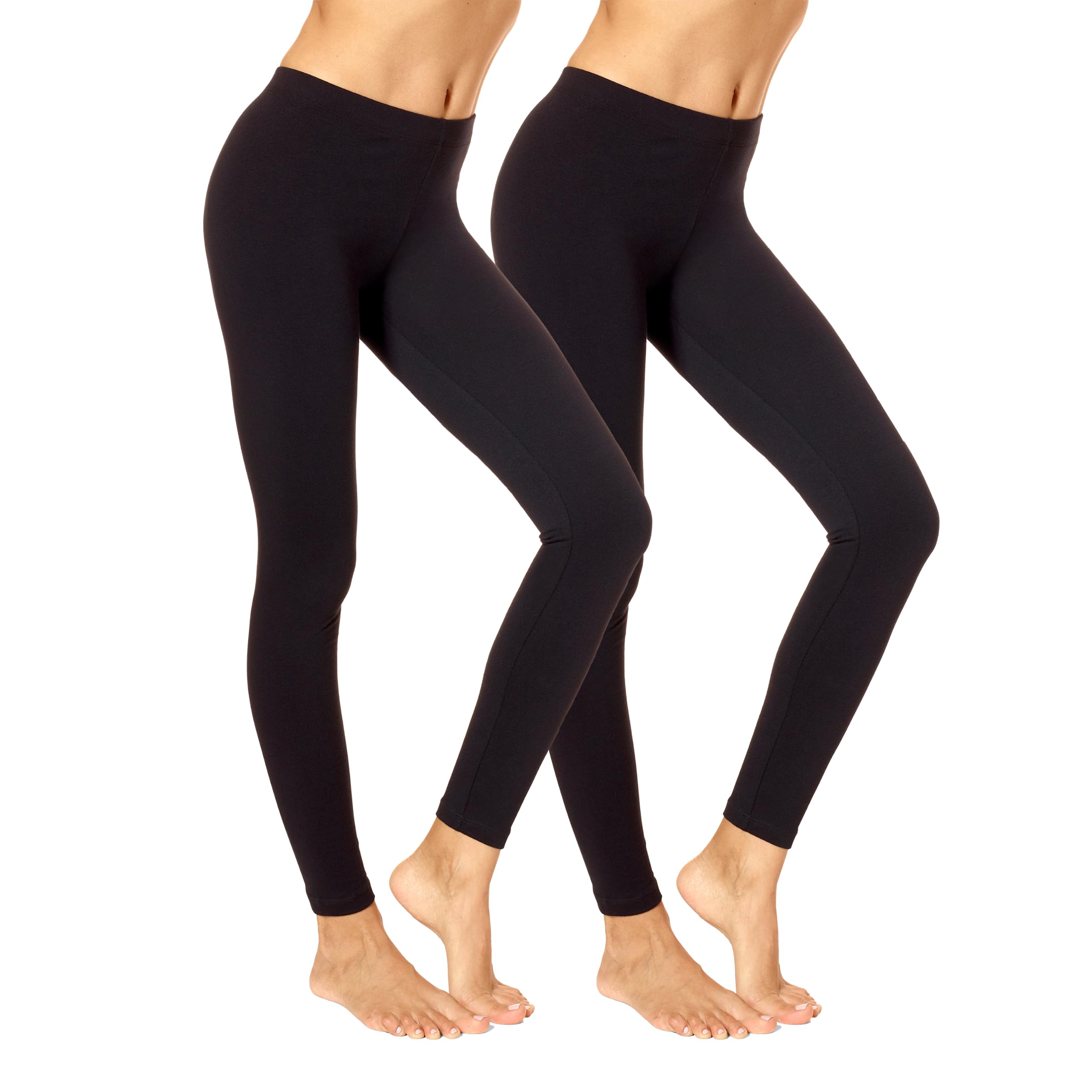 no nonsense Women's Leggings - Soft Cotton Feel, Comfortable & Perfect for Layering, Gentle Elastic Waistband