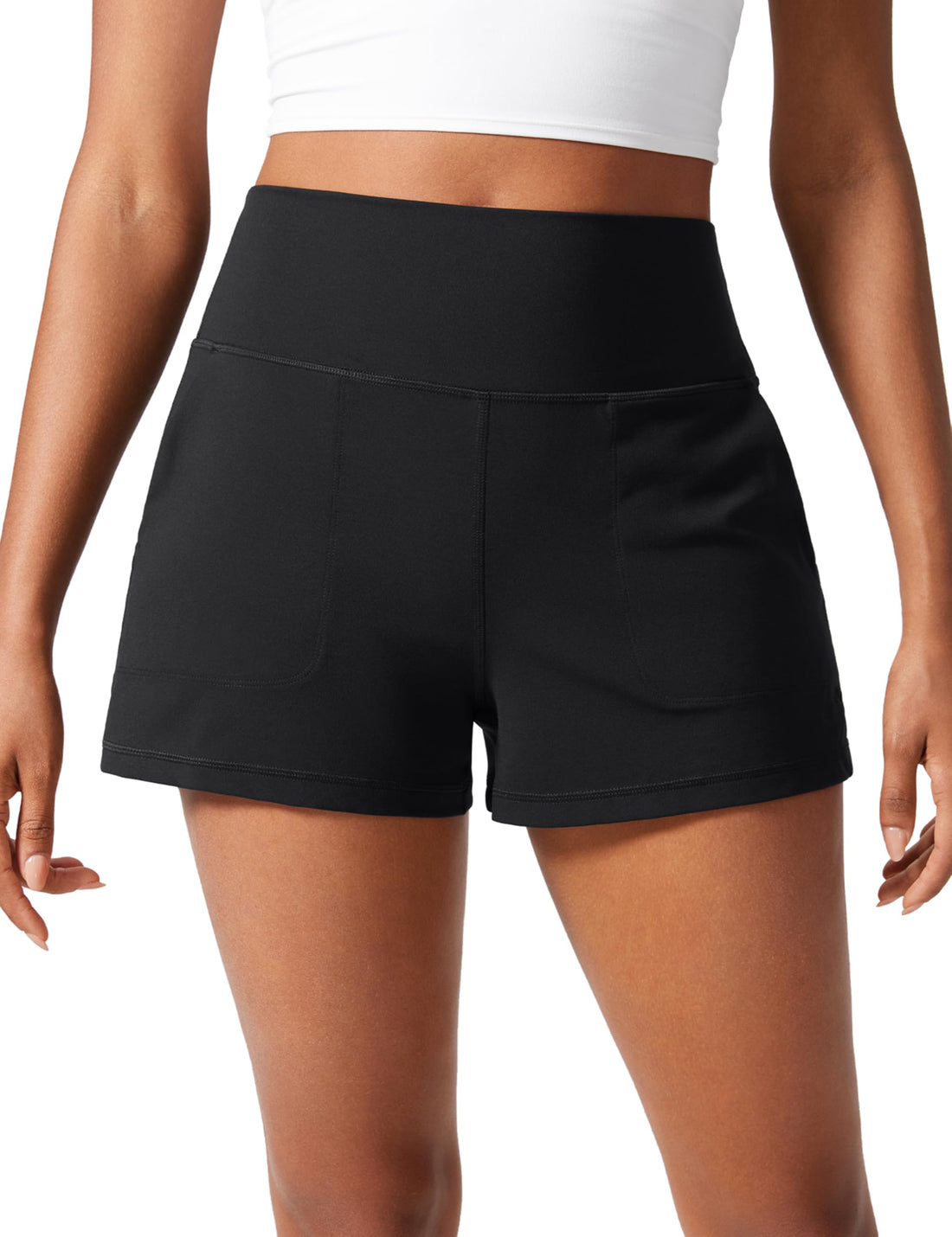 CRZ YOGA Butterlift Linerless Shorts 3" | High Waisted, Buttery Soft, Comfy, Yoga, Casual, Pockets, for Women