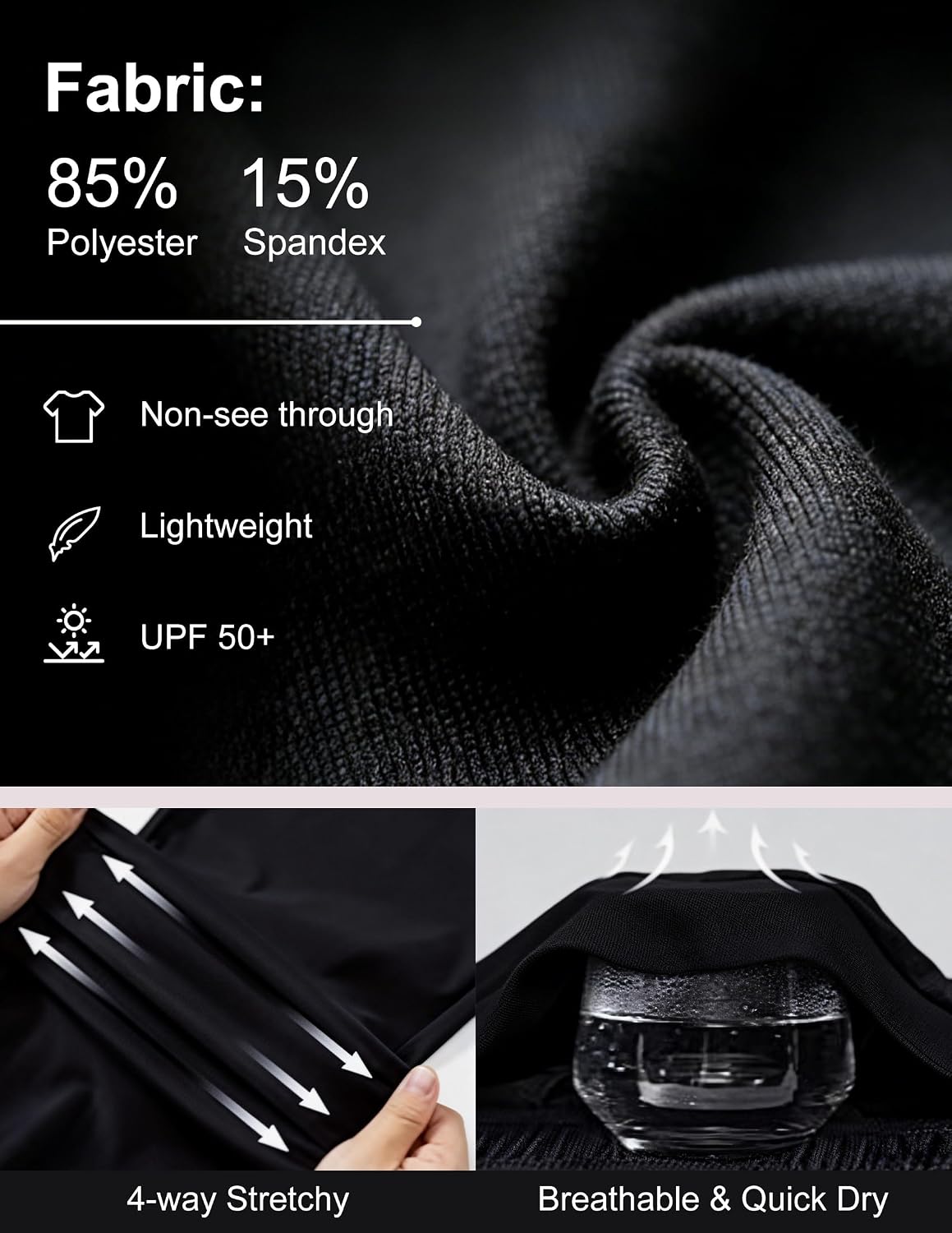 4 Pack Men’s Compression Shirts Short Sleeve Workout Gym Tops | Muscle Fit Cool Dry Compression Workout Shirts For Men, Athletic Rash Guard Tops For Gym Sports & Daily Running Activity