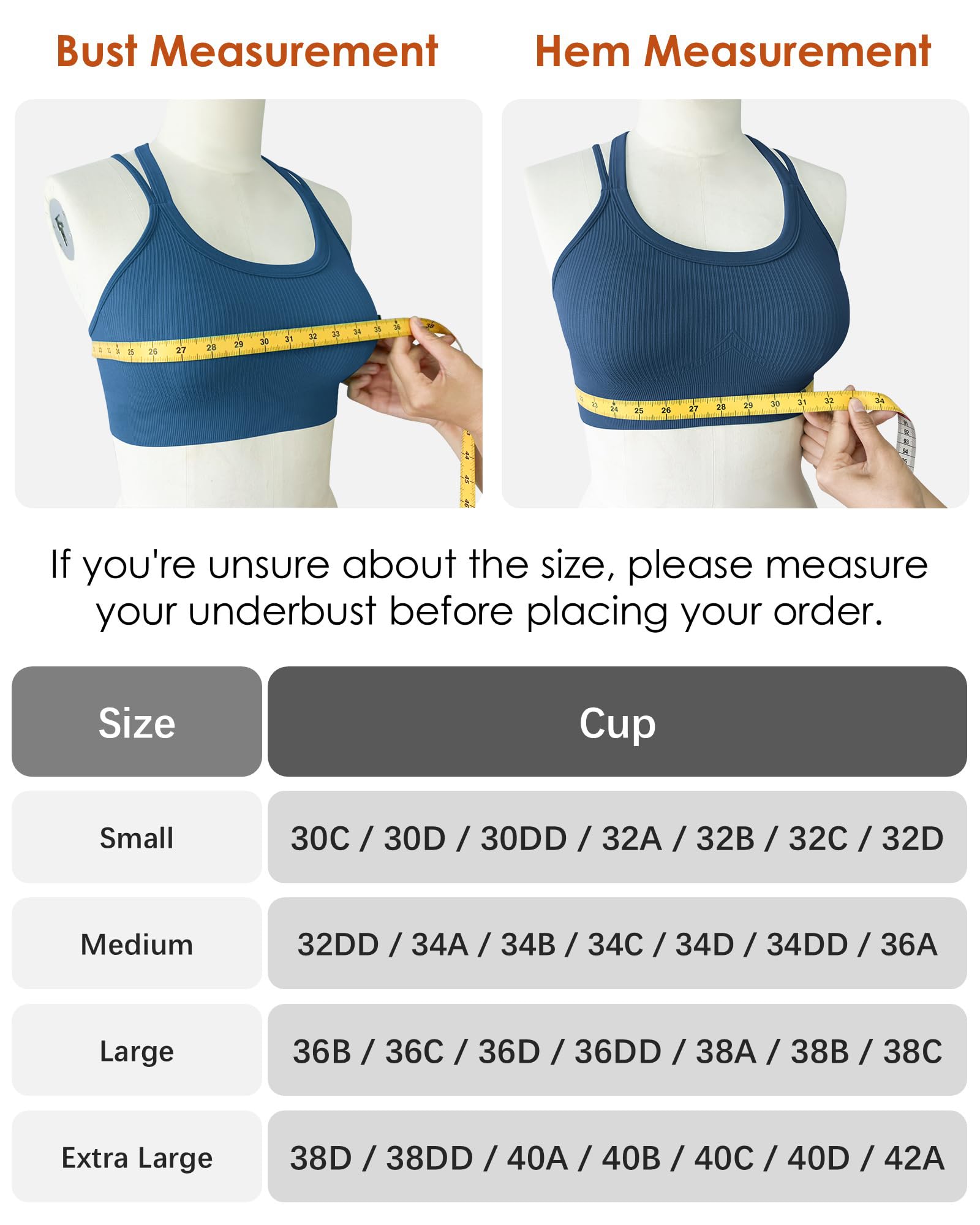 Sports Bras for Women HIigh Support, Criss-Cross Back Padded Strappy High Impact Sports Bras for Women Large Bust