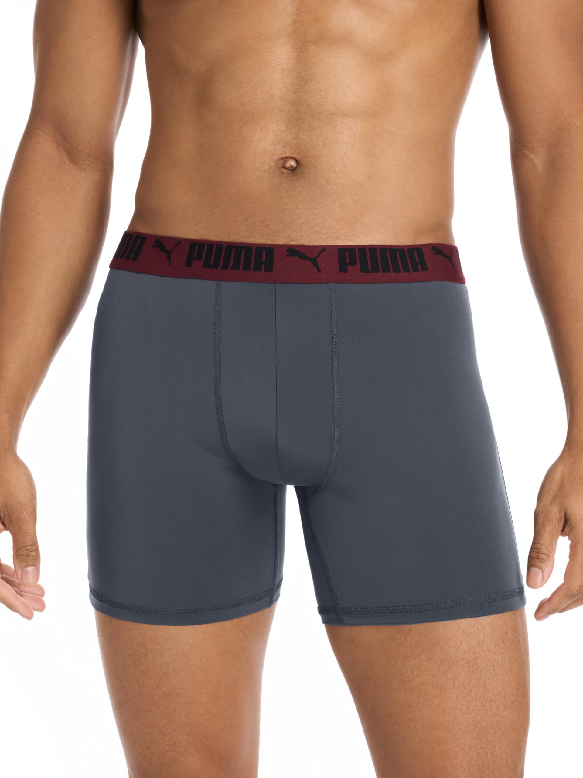 PUMA Men's 5 Pack Performance Boxer Briefs