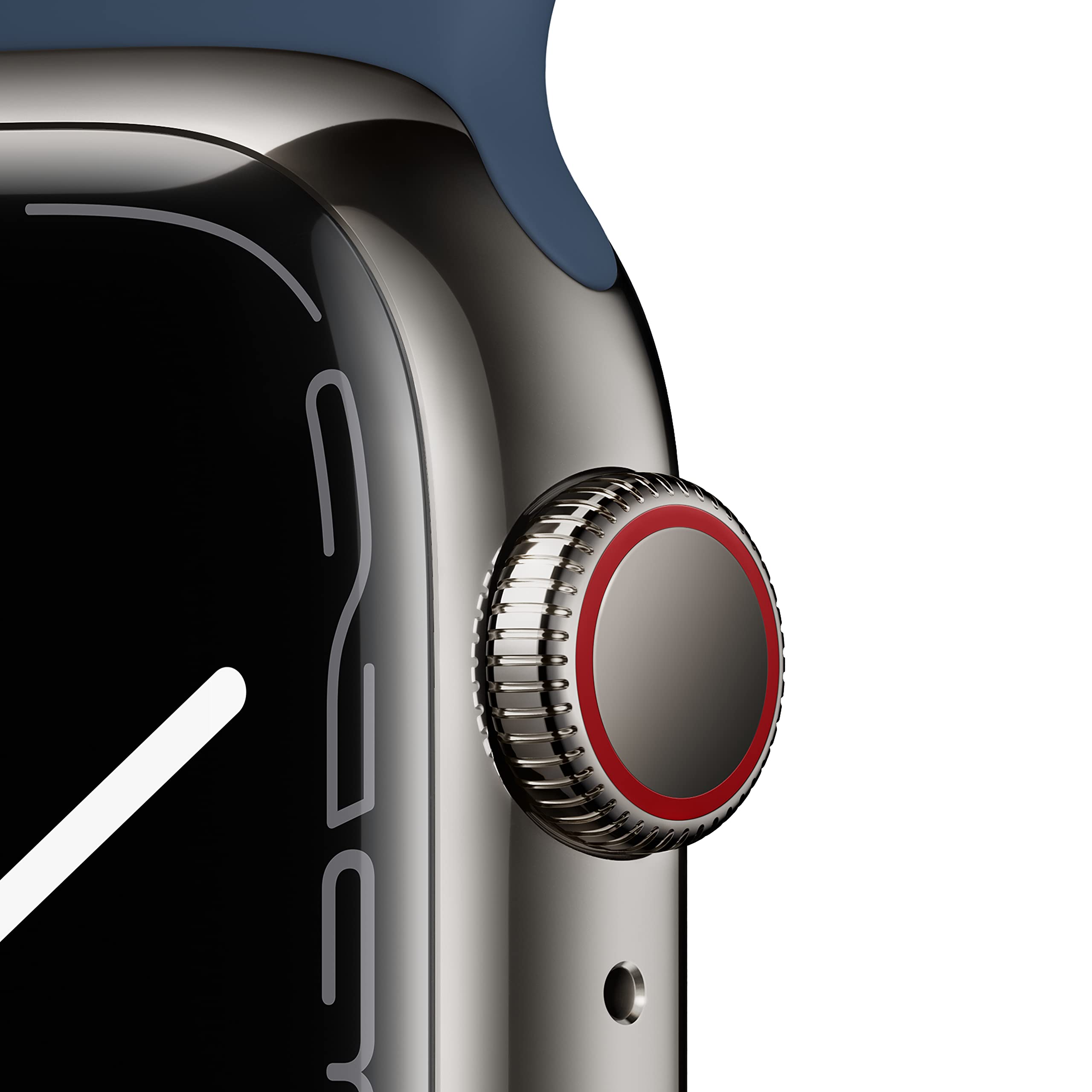 Apple Watch Series 7 (GPS, 41mm) Starlight Aluminum Case with Starlight Sport Band, Regular (Renewed)