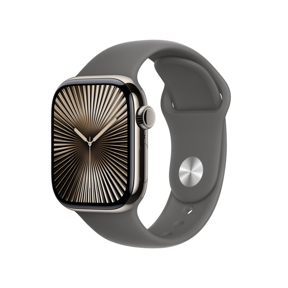 Apple Watch Series 10 [GPS 42mm case] Smartwatch with Silver Aluminum Case with Blue Cloud Sport Loop. Fitness Tracker, ECG App, Always-On Retina Display, Carbon Neutral