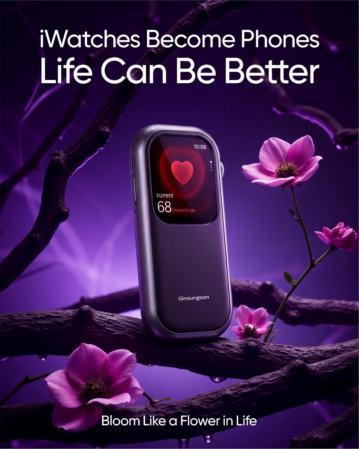 Compatible with Apple Watch Case Ultra 3/Ultra 2/Ultra 49mm- Turn Your Apple Watch into a Smartphone Replacement & Reduce Mobile Phone Dependency (iWatch Not Included)