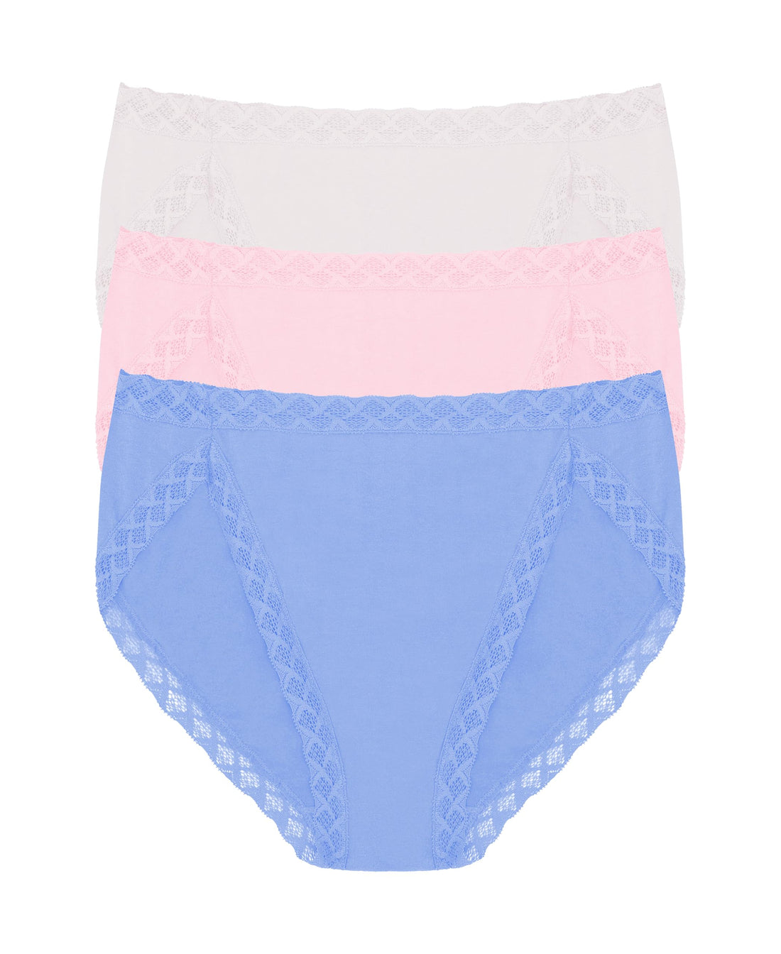 Natori Women's Pima Bliss French Cut Briefs 3 Pack