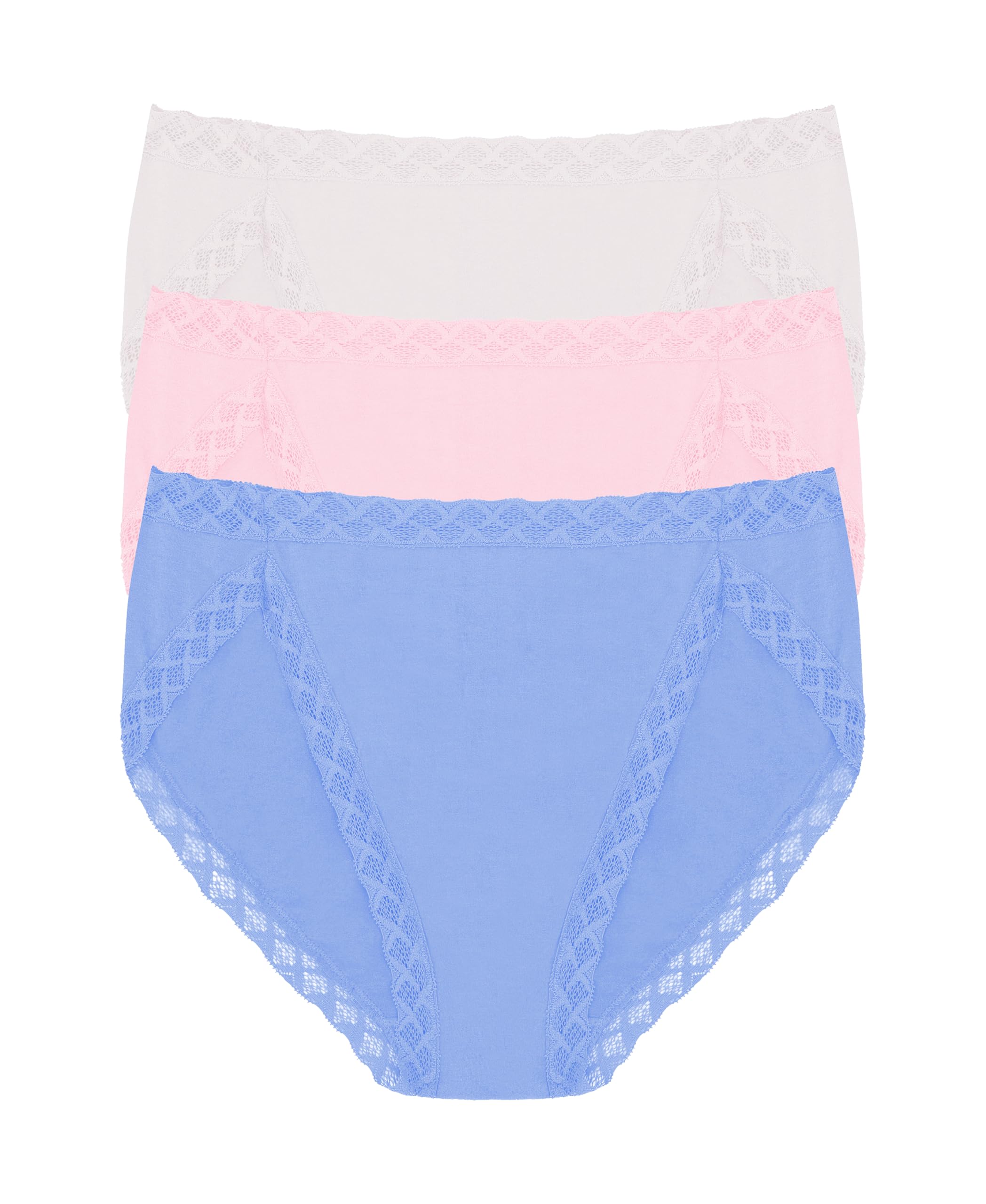 Natori Women's Pima Bliss French Cut Briefs 3 Pack