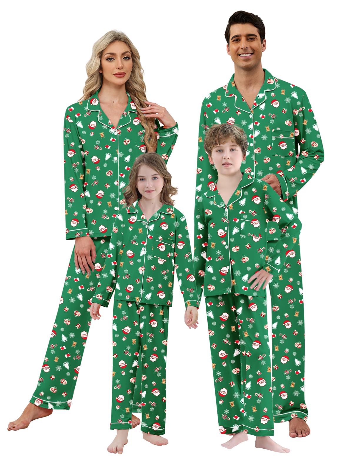 Umeyda Christmas Family Matching Pajamas Festival Sleepwear for Adults Kids