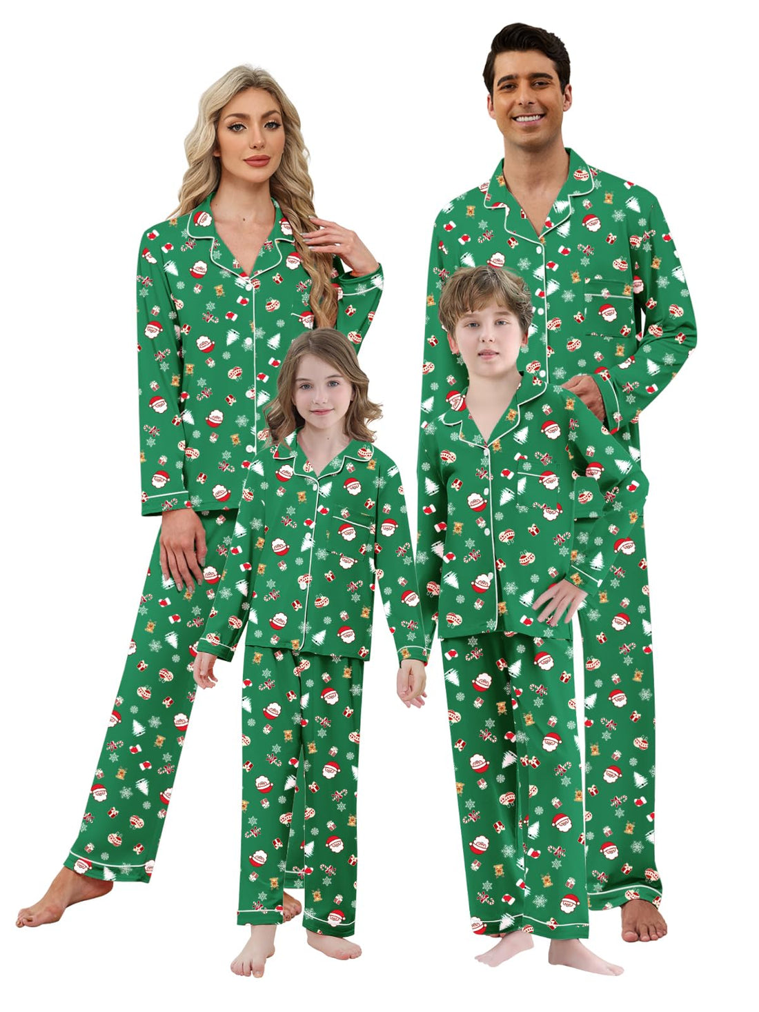 Umeyda Christmas Family Matching Pajamas Festival Sleepwear for Adults Kids