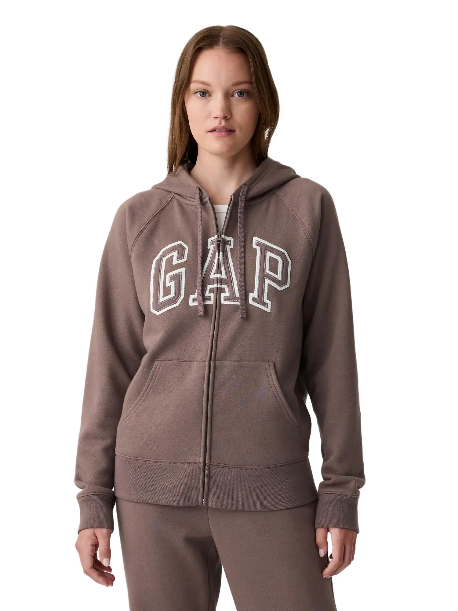GAP Women's Logo Hoodie Hooded Full Zip Sweatshirt