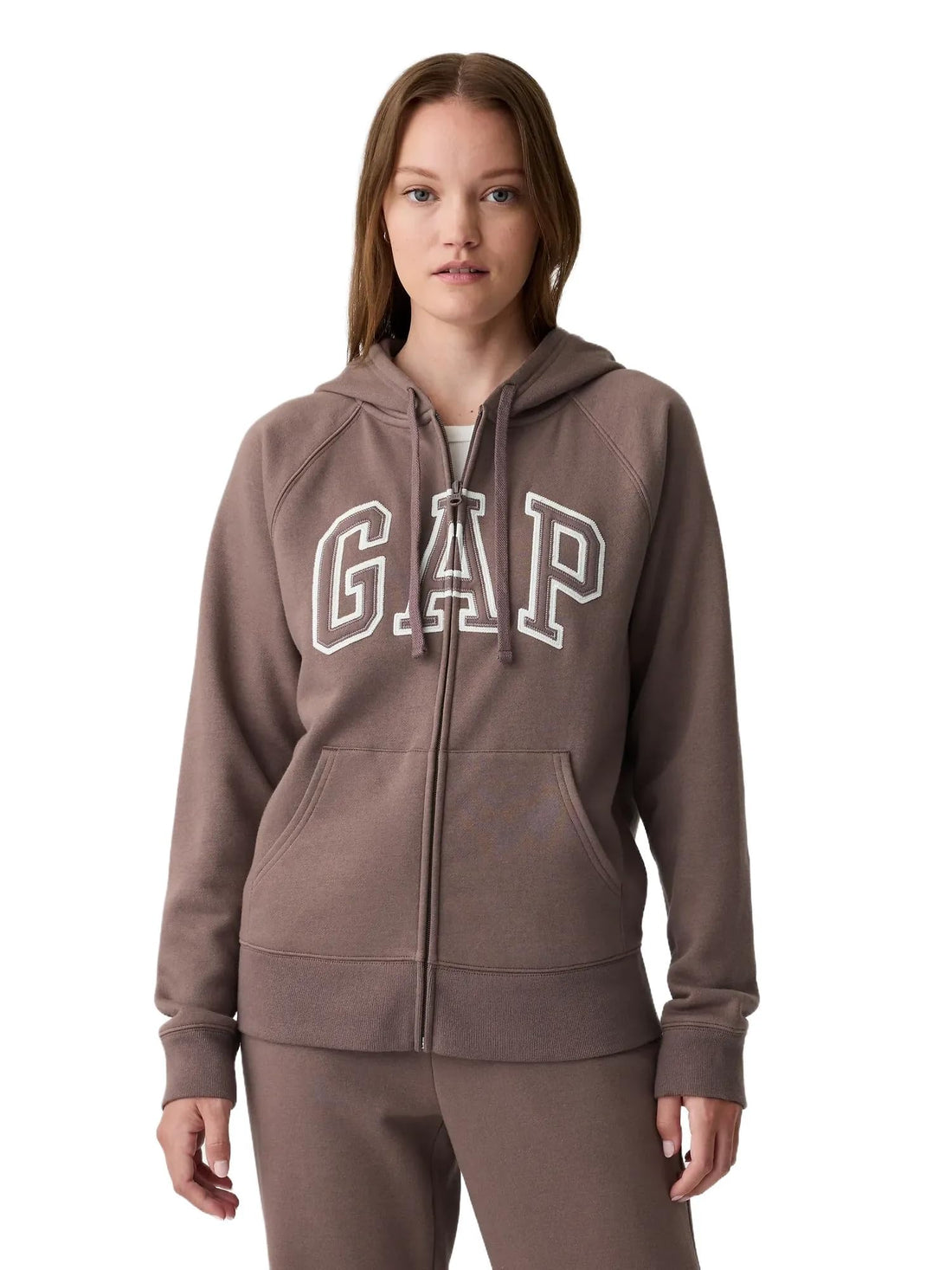 GAP Women's Logo Hoodie Hooded Full Zip Sweatshirt
