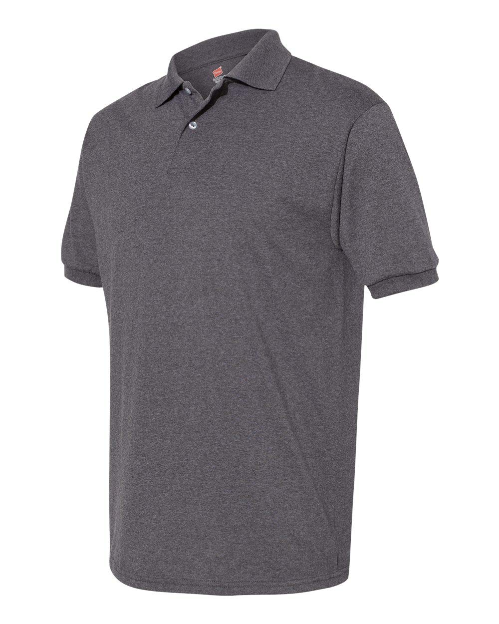 Hanes EcoSmart Men's Polo Shirt, Cotton Jersey