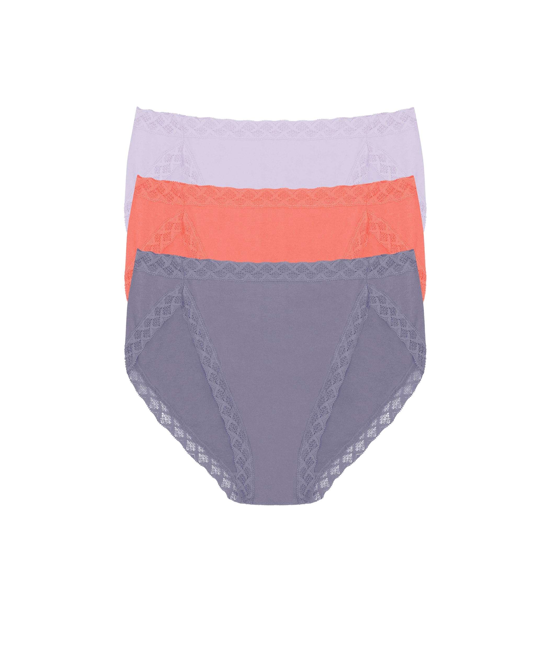Natori Women's Pima Bliss French Cut Briefs 3 Pack