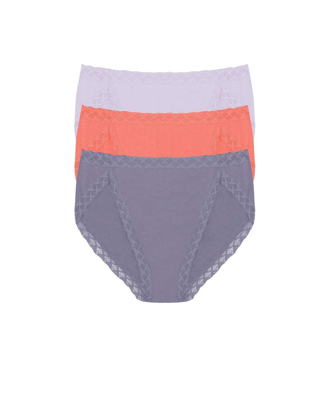 Natori Women's Pima Bliss French Cut Briefs 3 Pack