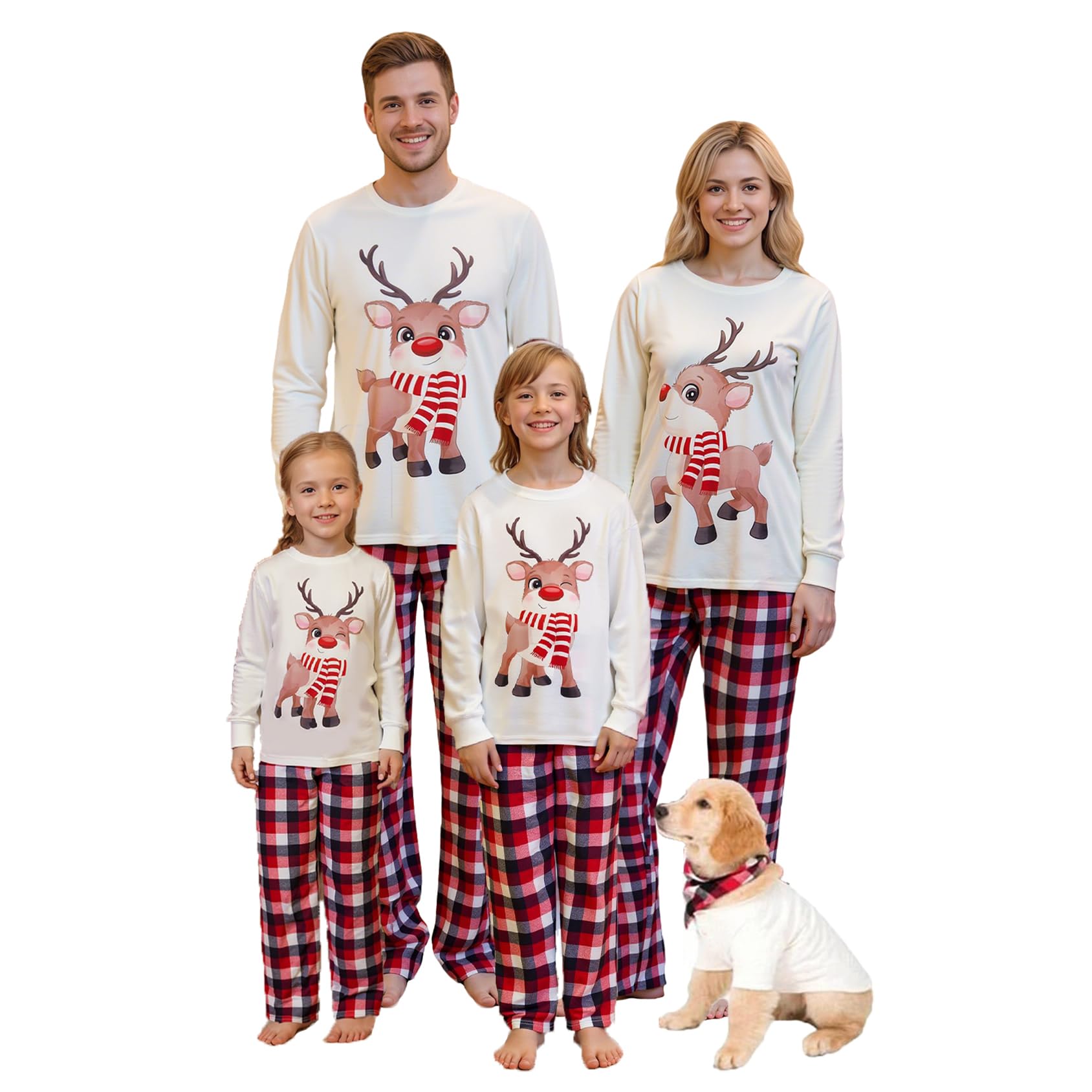 WephuPSho Christmas Family Matching Pajamas, Festive Xmas Jammies Sets for the Whole Family, Holiday Pjs Christmas