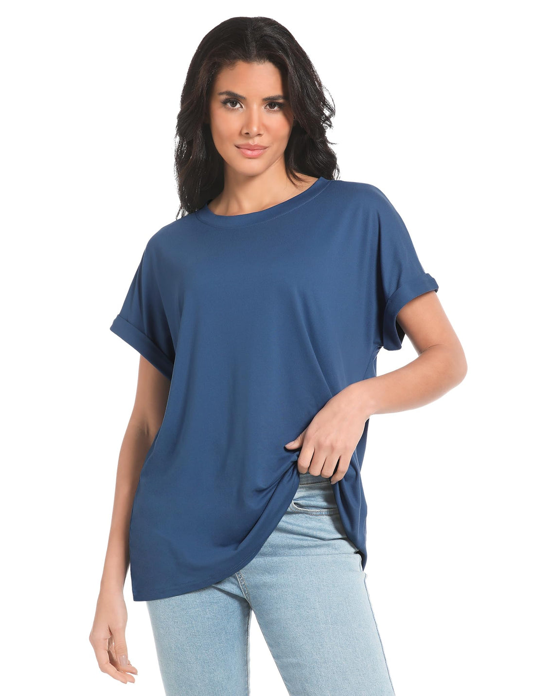 Siimcuzy 2/3/4 Pack Oversized Tshirts for Women Short Sleeves Workout Tops | Loose Fit, Crew Neck, Baggy, Summer, Casual, Gym, Plus Size, Plain, Tops, Fashion, Clothes, 2026