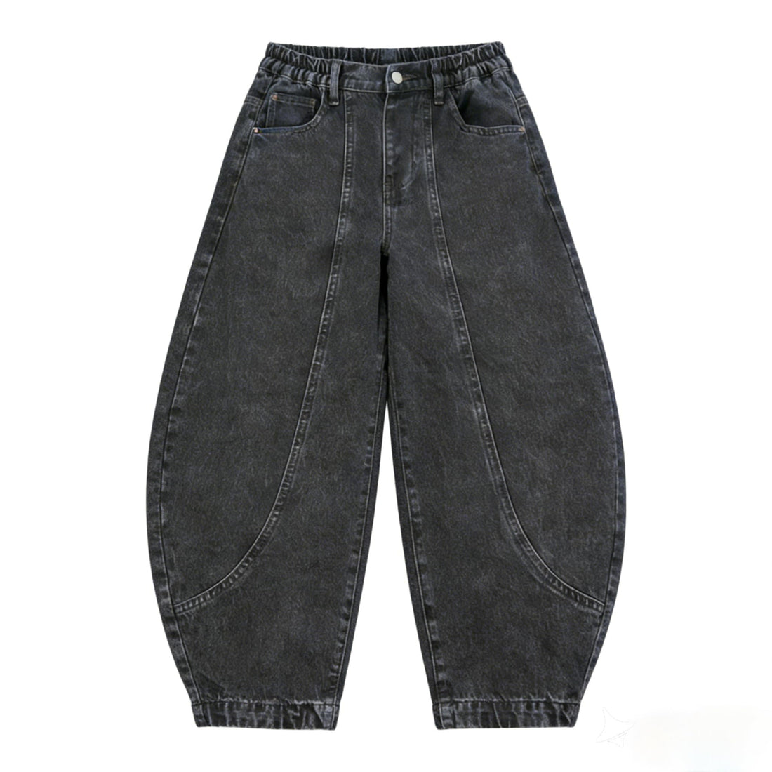 Baggy Jeans for Boys Cargo Jeans, Mid Rise Elastic Waist Multi-Pockets Denim Pants School Streetwear Size 8-12