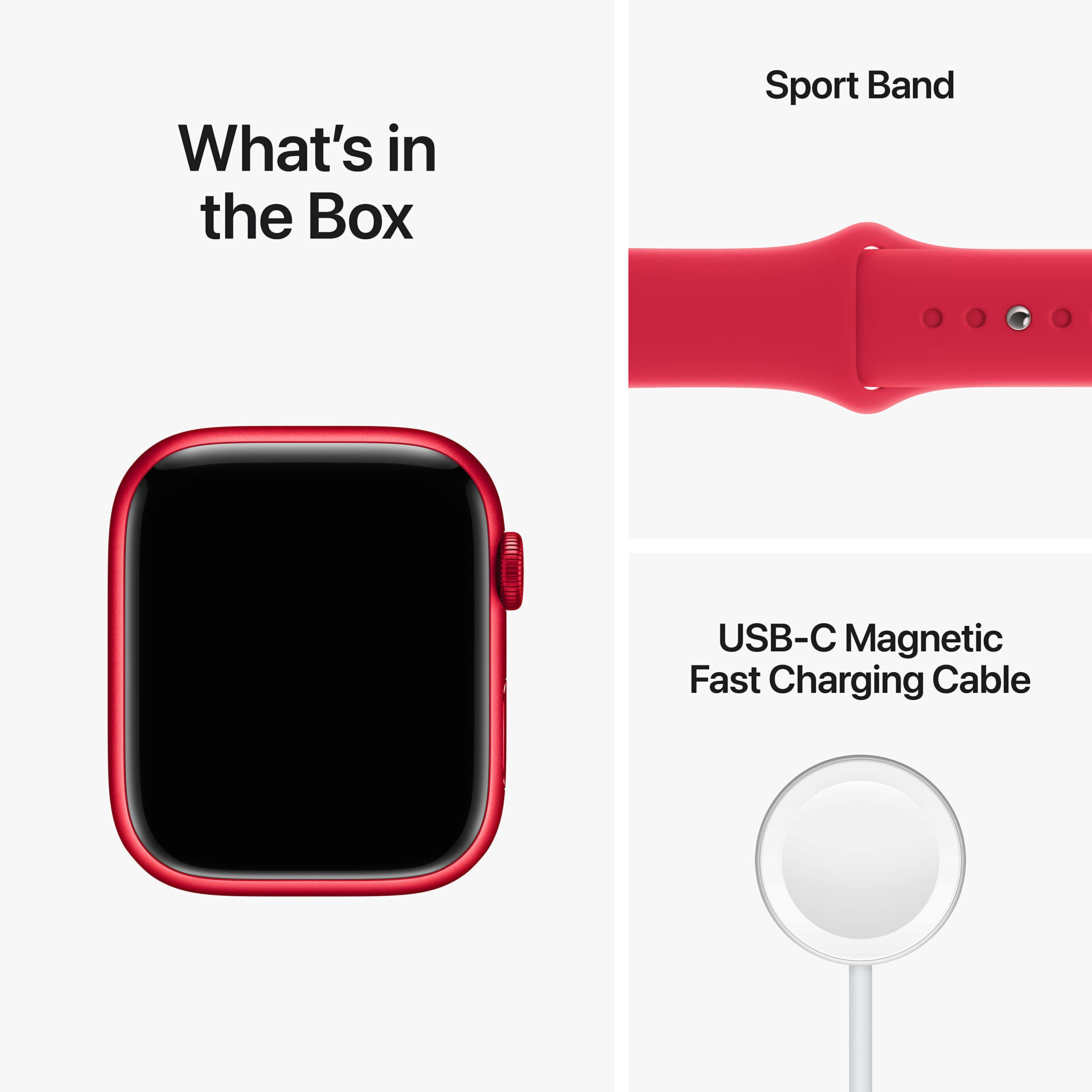 Apple Watch Series 8 [GPS, 45mm] - Midnight Aluminum Case with Midnight Sport Band, M/L (Renewed)