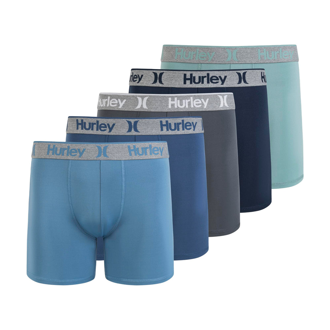 Hurley mens 5 Pack Stretch Boxer Briefs
