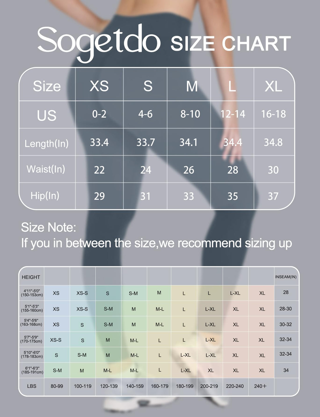 Sogetdo Yoga Leggings for Women Hidden Scrunch Butt Non See Through High Waisted No Front Seam Athletic Gym Workout Pants