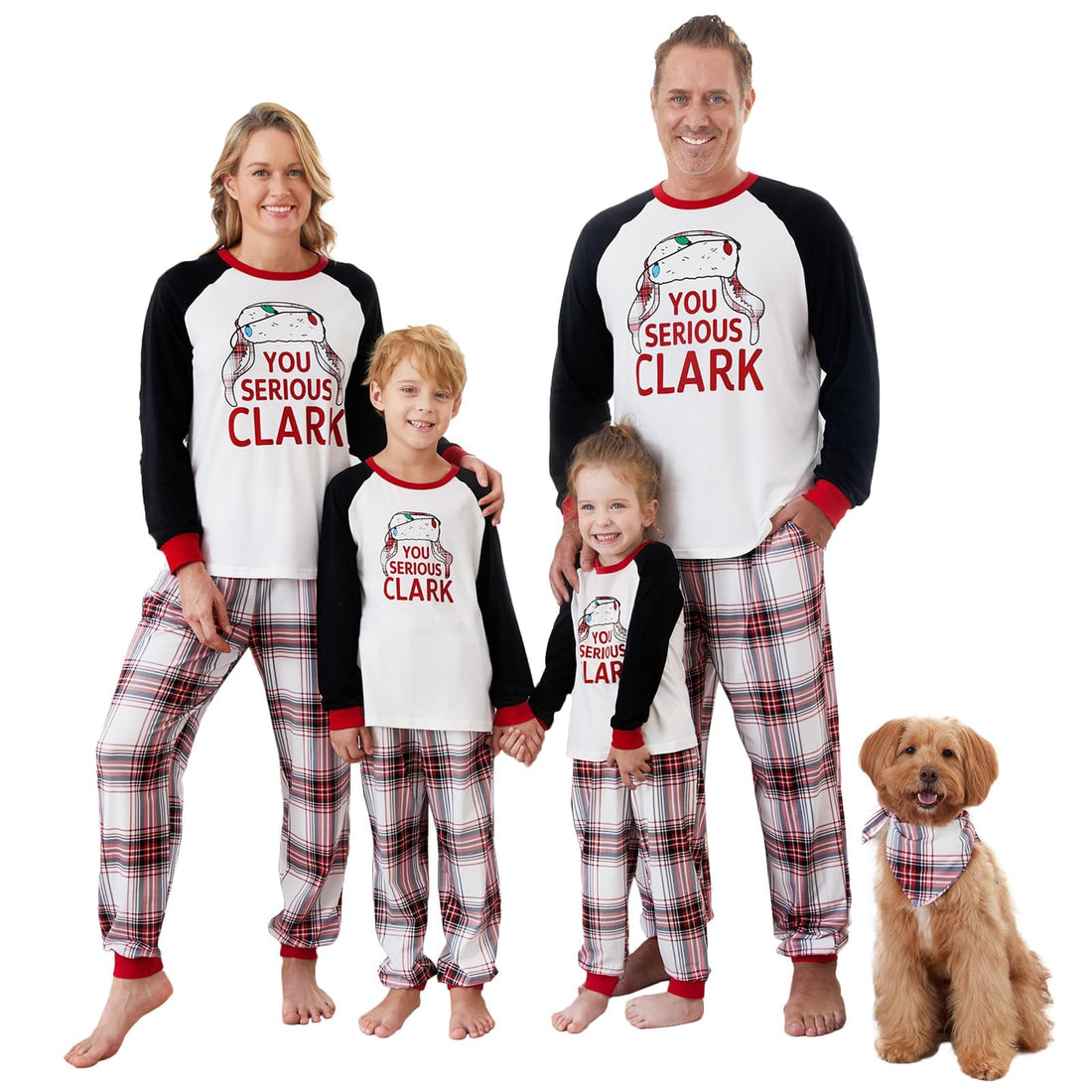 IFFEI Family Christmas Pajamas Matching Sets with Graphic Tops and Pockets