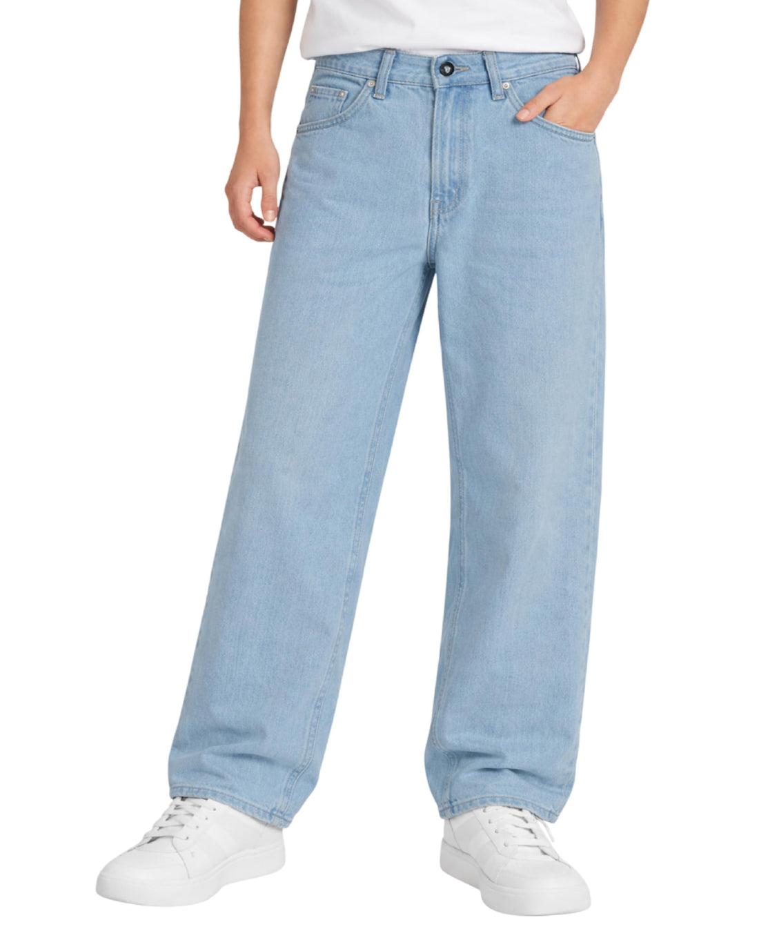 Volcom Boys' Regular Fit Pull-On Denim Jeans, 5-Pocket Style | Relaxed Comfort That Moves with Growing Kids, a Classic Timeless Look for School, Weekends or Everyday Wear