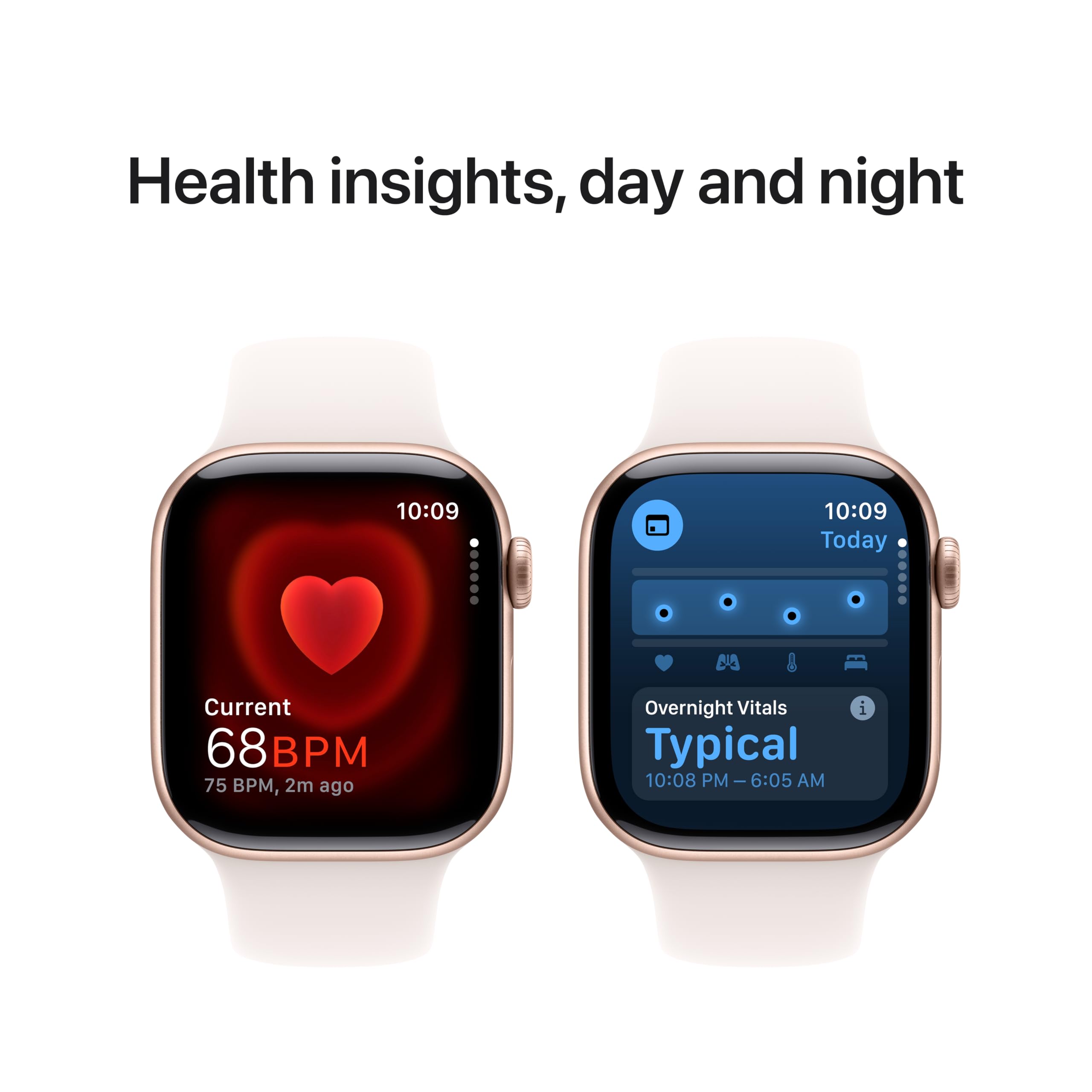 Apple Watch Series 10 [GPS 46mm case] Smartwatch with Jet Black Aluminum Case with Black Sport Band - M/L. Fitness Tracker, ECG App, Always-On Retina Display, Water Resistant