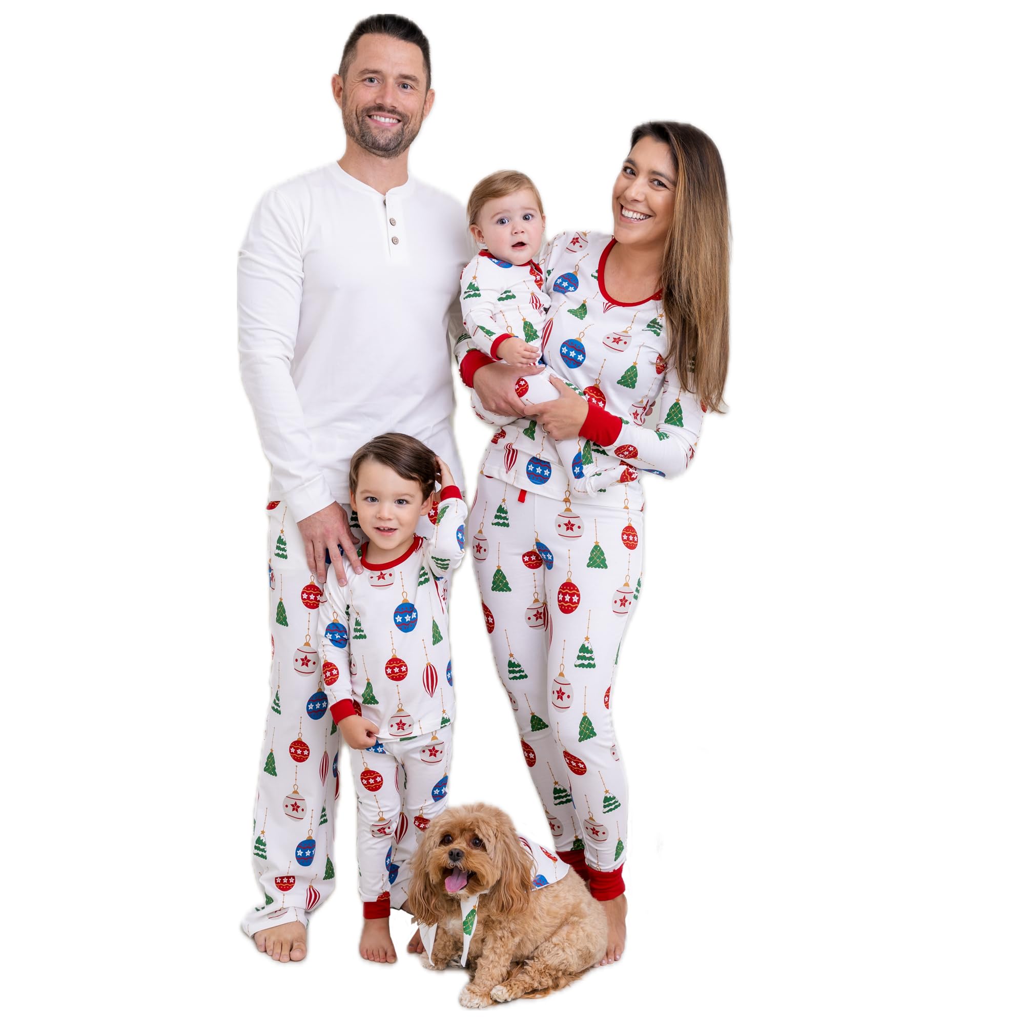 Holiday Family Matching Pajamas sets Organic Cotton Christmas/Halloween Family PJs for Adults, Kids, Baby And Pets