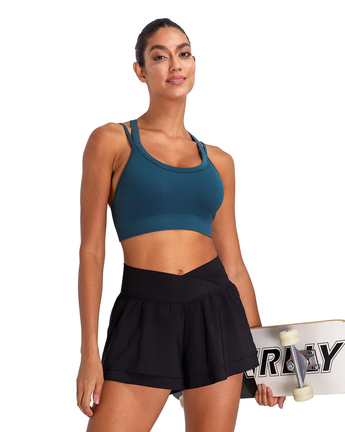 Sports Bras for Women HIigh Support, Criss-Cross Back Padded Strappy High Impact Sports Bras for Women Large Bust