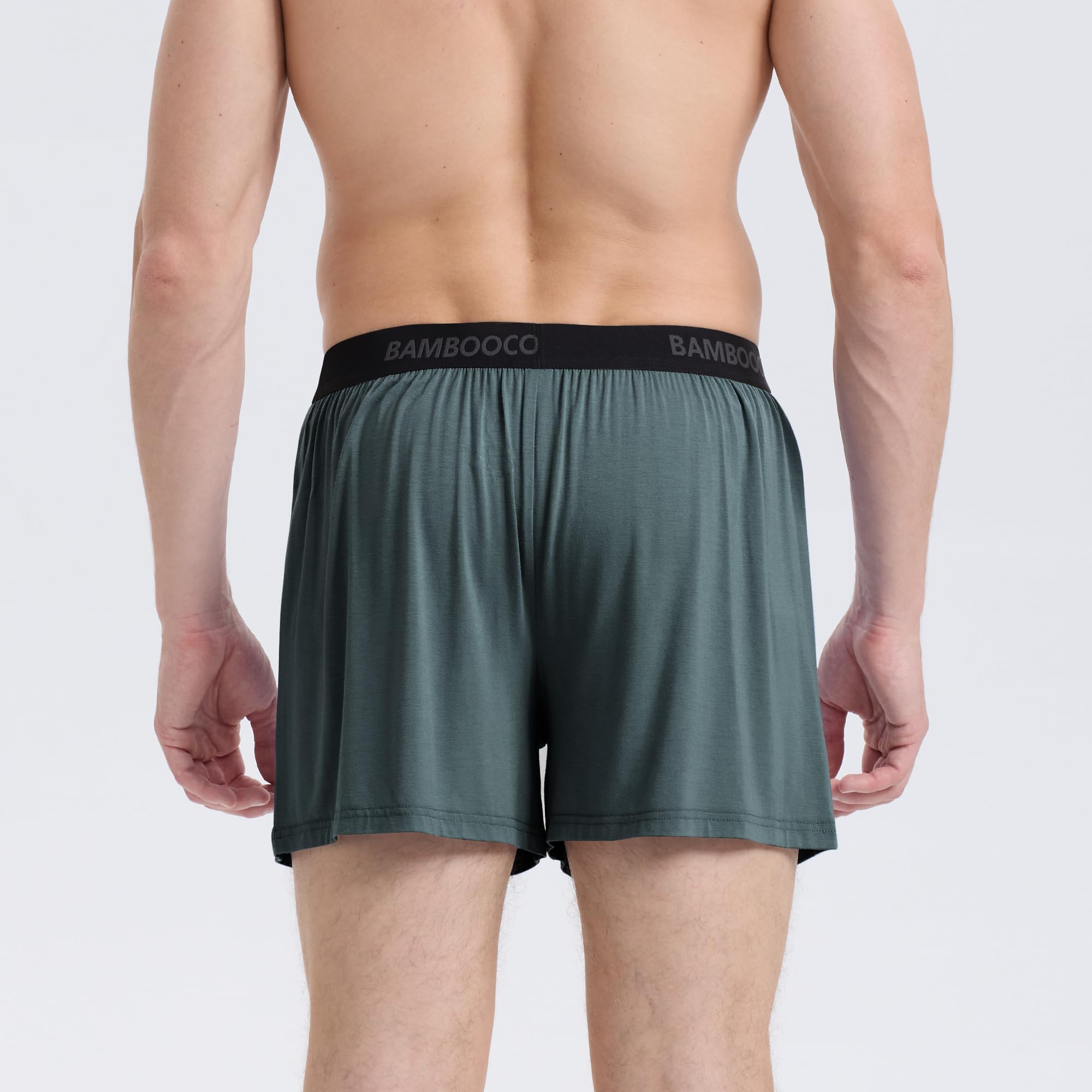 BAMBOO COOL Mens Boxer Shorts Underwear Soft Comfortable Breathable Knit Boxers Short for Men (3 or 5 Pack)
