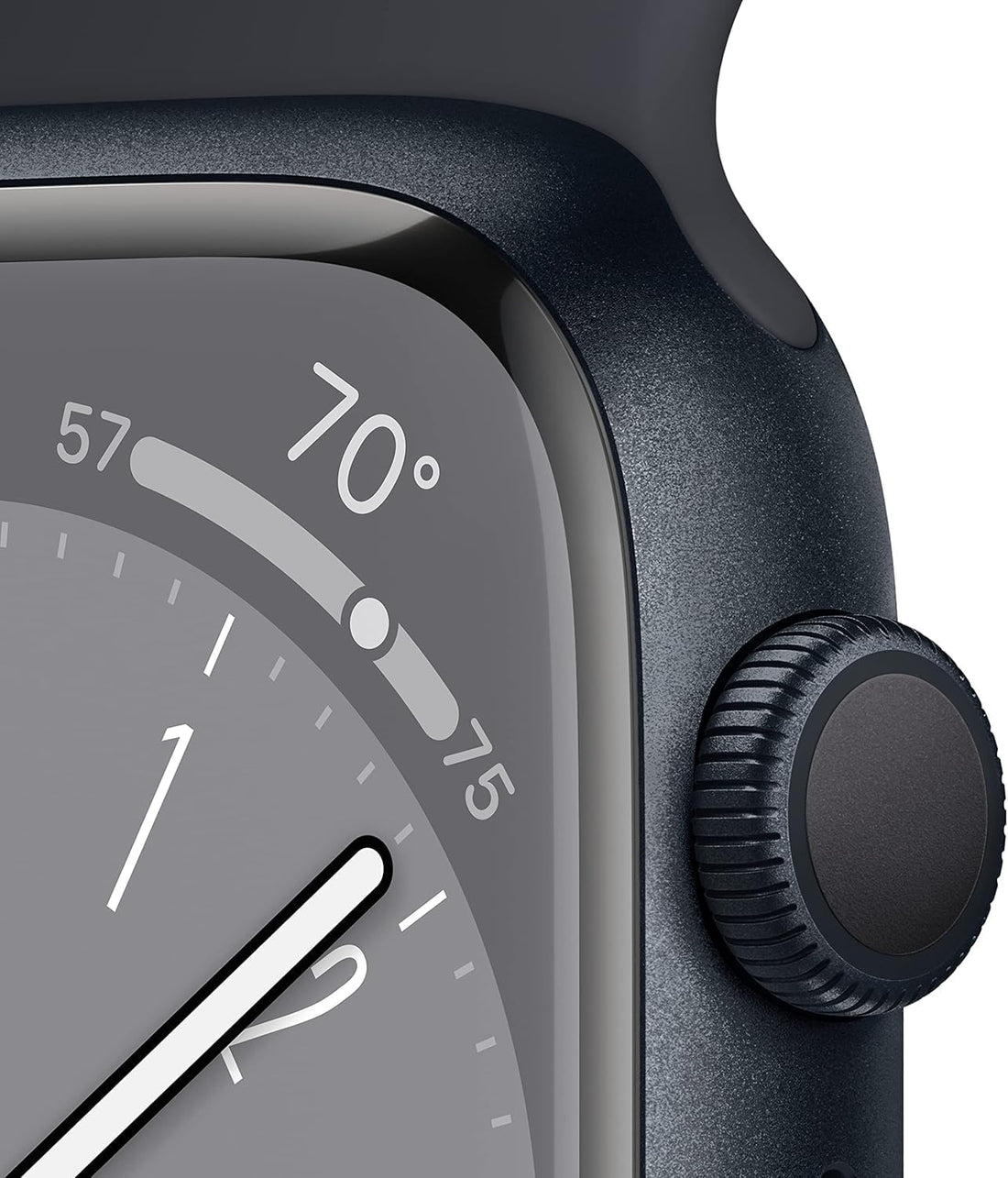 Apple Watch Series 8 [GPS, 41mm] - Midnight Aluminum Case with Midnight Sport Band, S/M (Renewed)