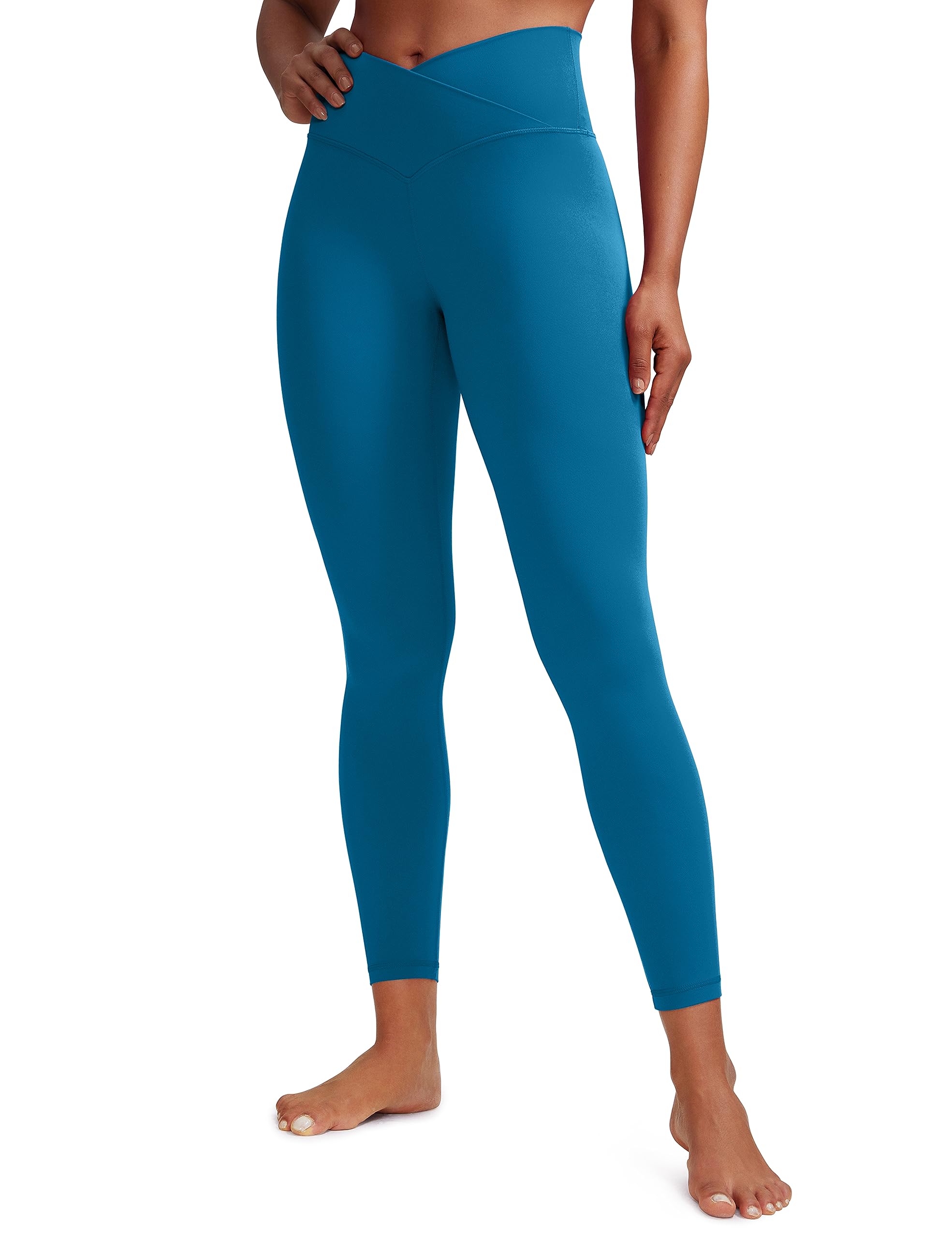 CRZ YOGA Crossover Waist Leggings 25"