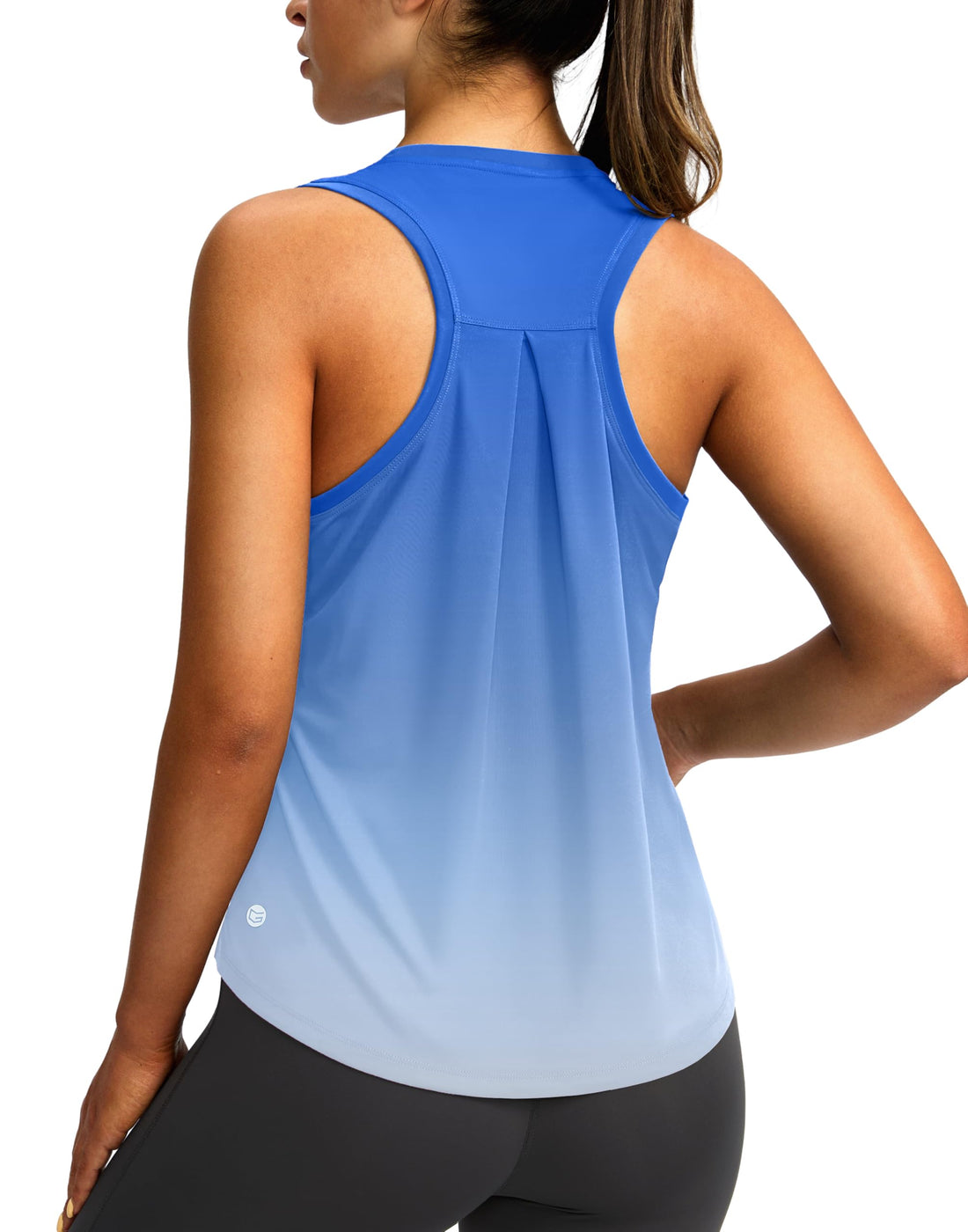Women's Workout Tops Racerback Athletic Tank Tops Sleeveless Loose Fit Yoga Running Gym Shirts for Women