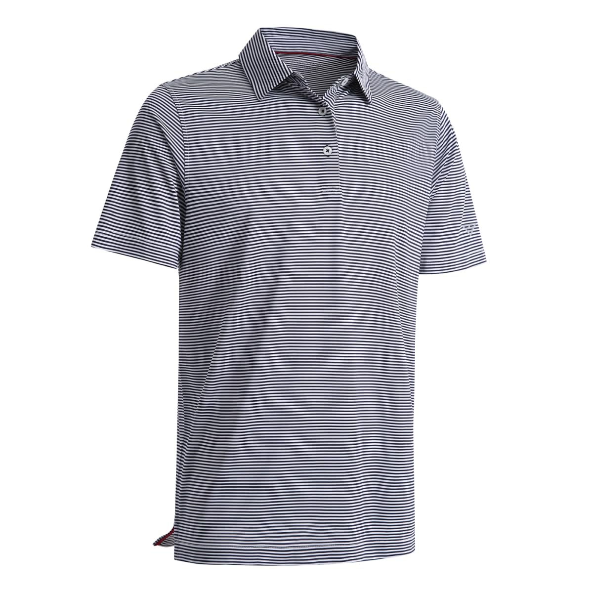 Men's Golf Polo Shirts Short Sleeve Striped Performance Moisture Wicking Dry Fit Golf Shirts for Men