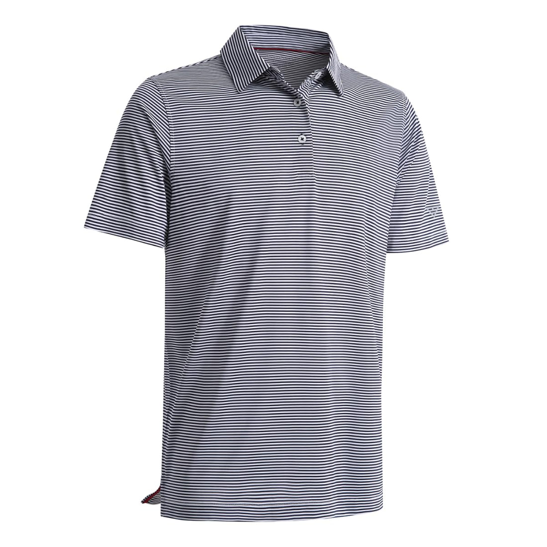 Men's Golf Polo Shirts Short Sleeve Striped Performance Moisture Wicking Dry Fit Golf Shirts for Men